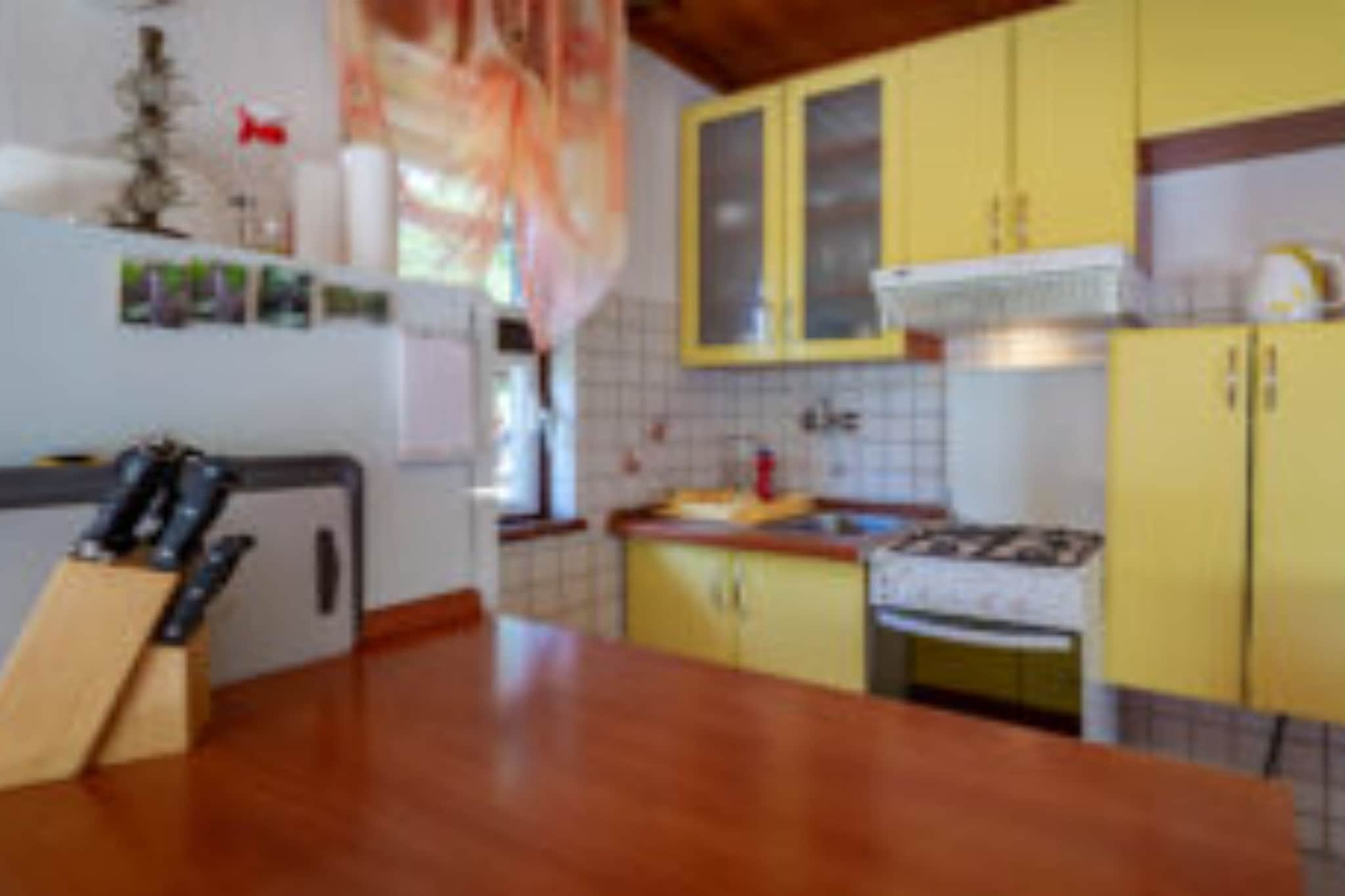 Holiday House Briški -  One Bedroom House With Terrace - Woonkamer