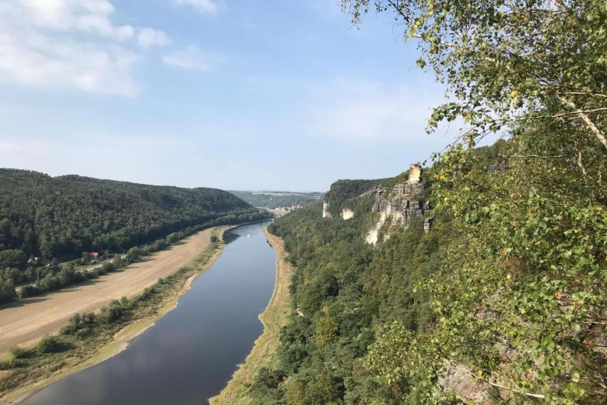 Gruppenhaus -Pfaffenstein Königstein Bärenstein-Gebieden zomer 5km