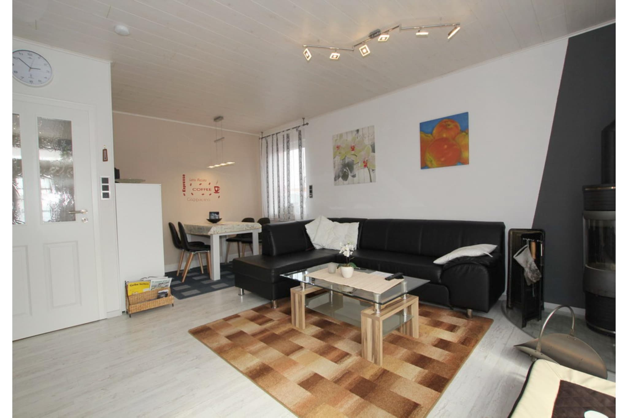 Ferienhaus Strandperle-Woonkamer