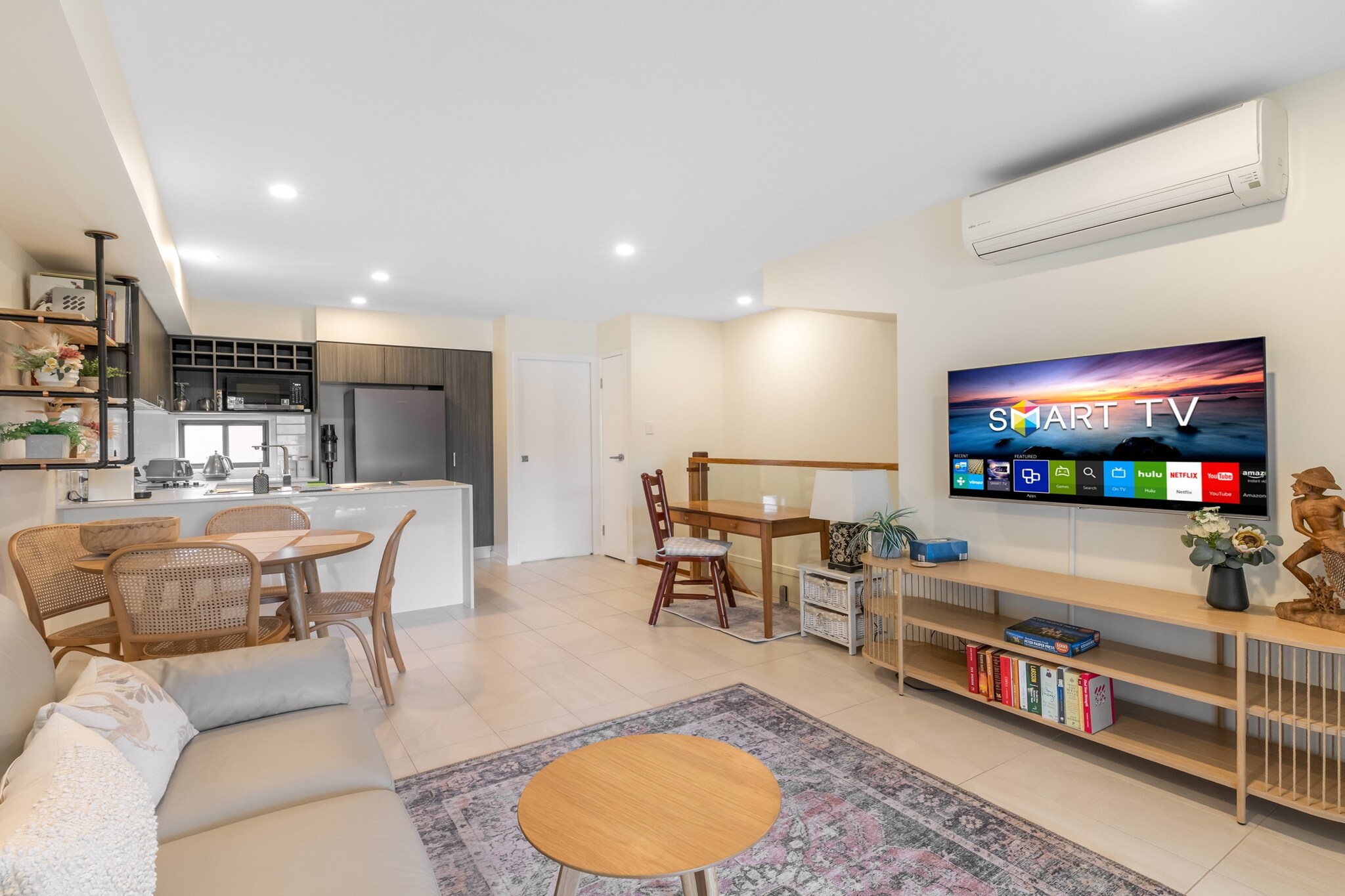 This townhouse-style apartment in Nundah offers bright interiors and a spacious entertainer’s balcony with leafy views. Featuring two ensuited bedrooms, and a half bathroom a modern kitchen, and open-plan living, it’s ideal for guests seeking comfort and privacy. Enjoy seamless self-check-in and direct access to nearby parks, shops, and local cafés—perfect for business or leisure stays.
Situated in leafy Nundah, this apartment offers direct access to Albert Bishop Park and nearby sporting fields. Stroll to Nundah Village’s cafés, restaurants, and shops, or take a short drive to Chermside Shopping centre.. With easy access to public transport and major roads, the area blends suburban tranquillity with urban convenience.