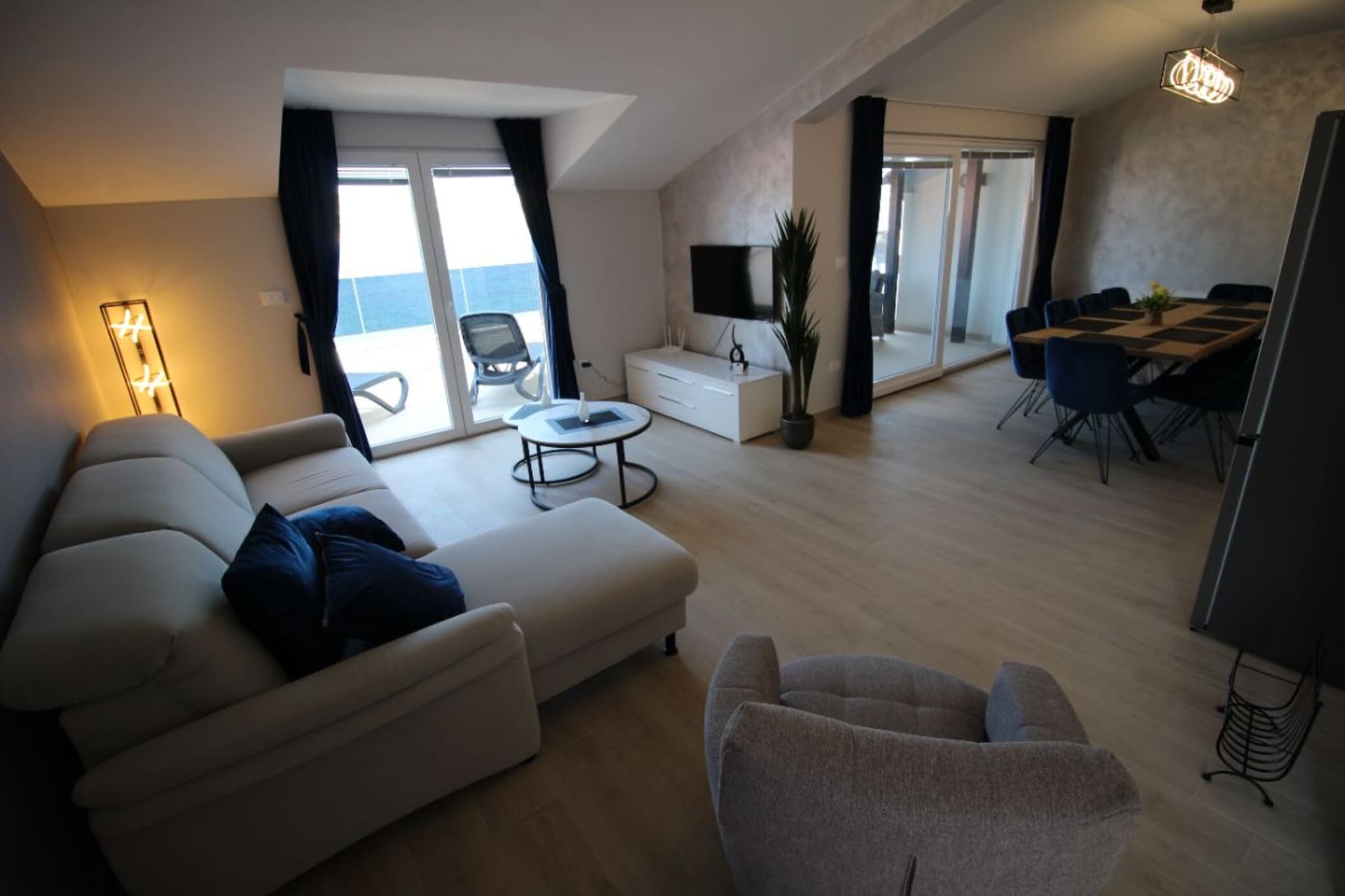 Penthouse - Typ 6plus2-Wohnzimmer