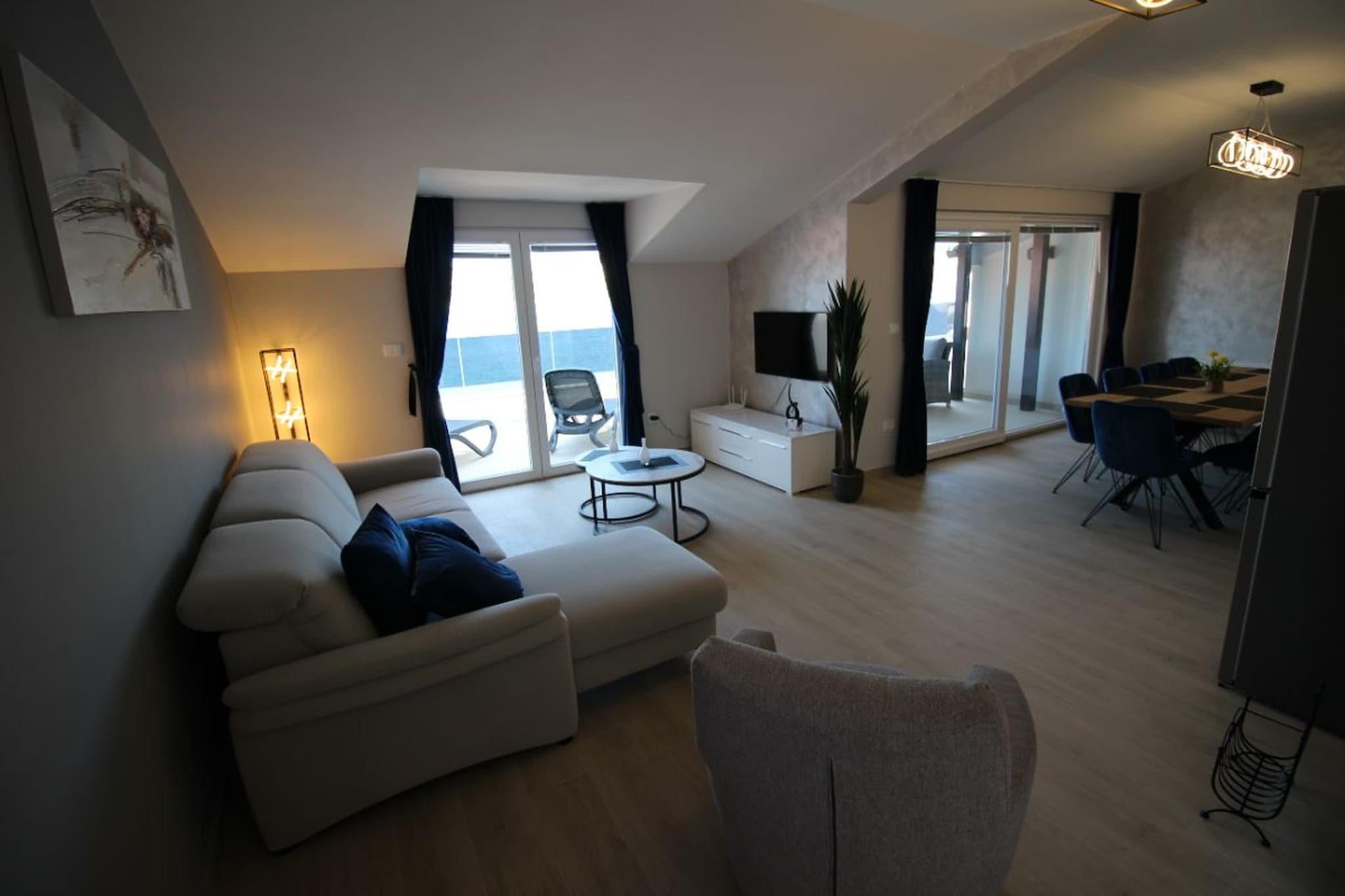 Penthouse - Typ 6plus2-Wohnzimmer