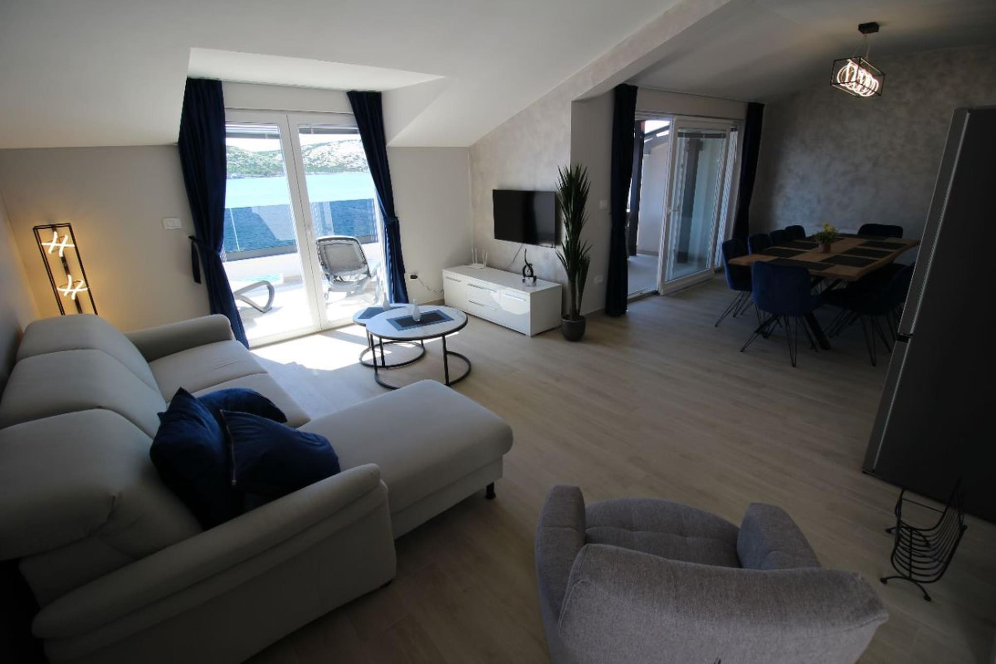 Penthouse - Typ 6plus2-Wohnzimmer