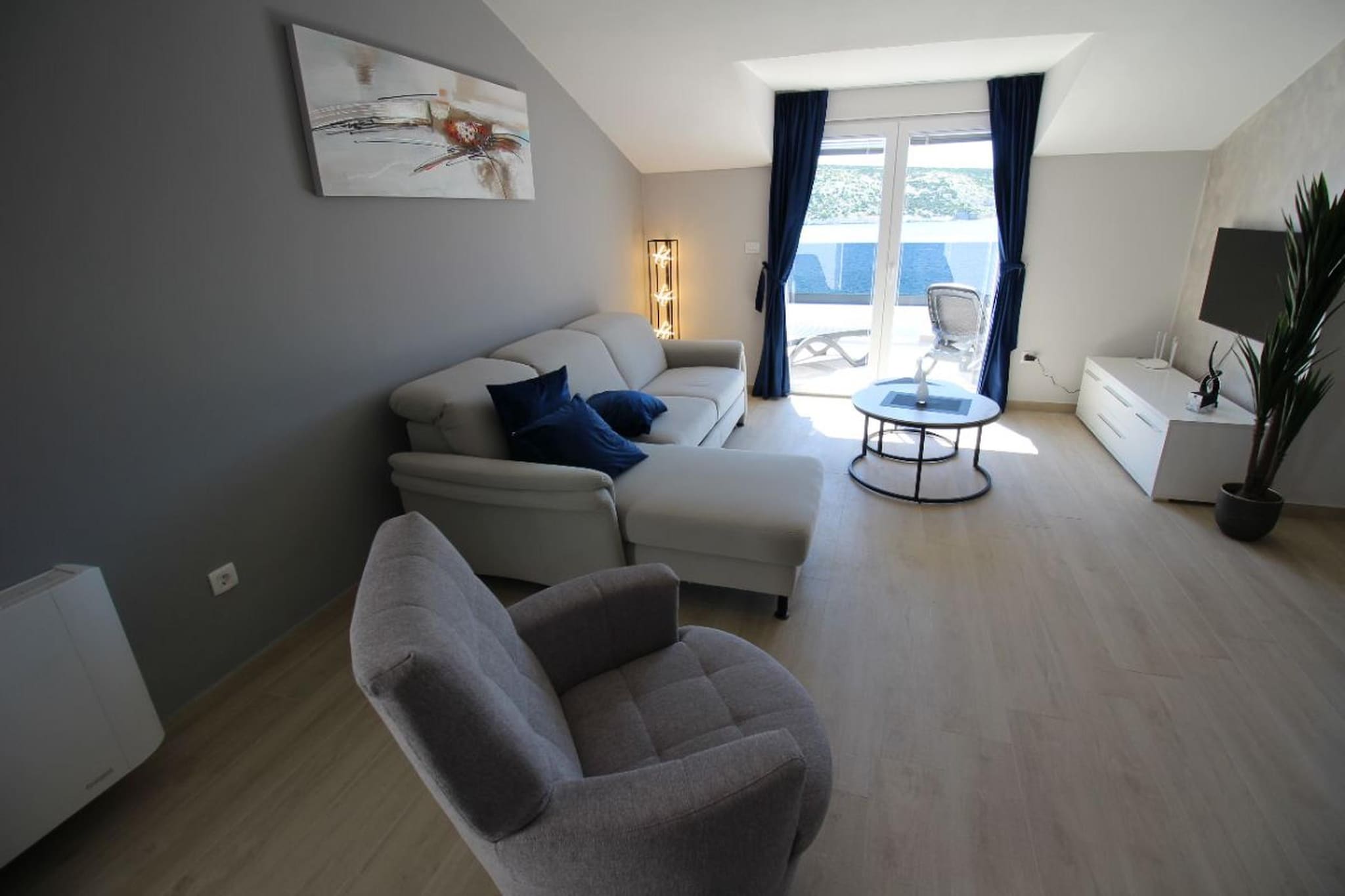 Penthouse - Typ 6plus2-Wohnzimmer