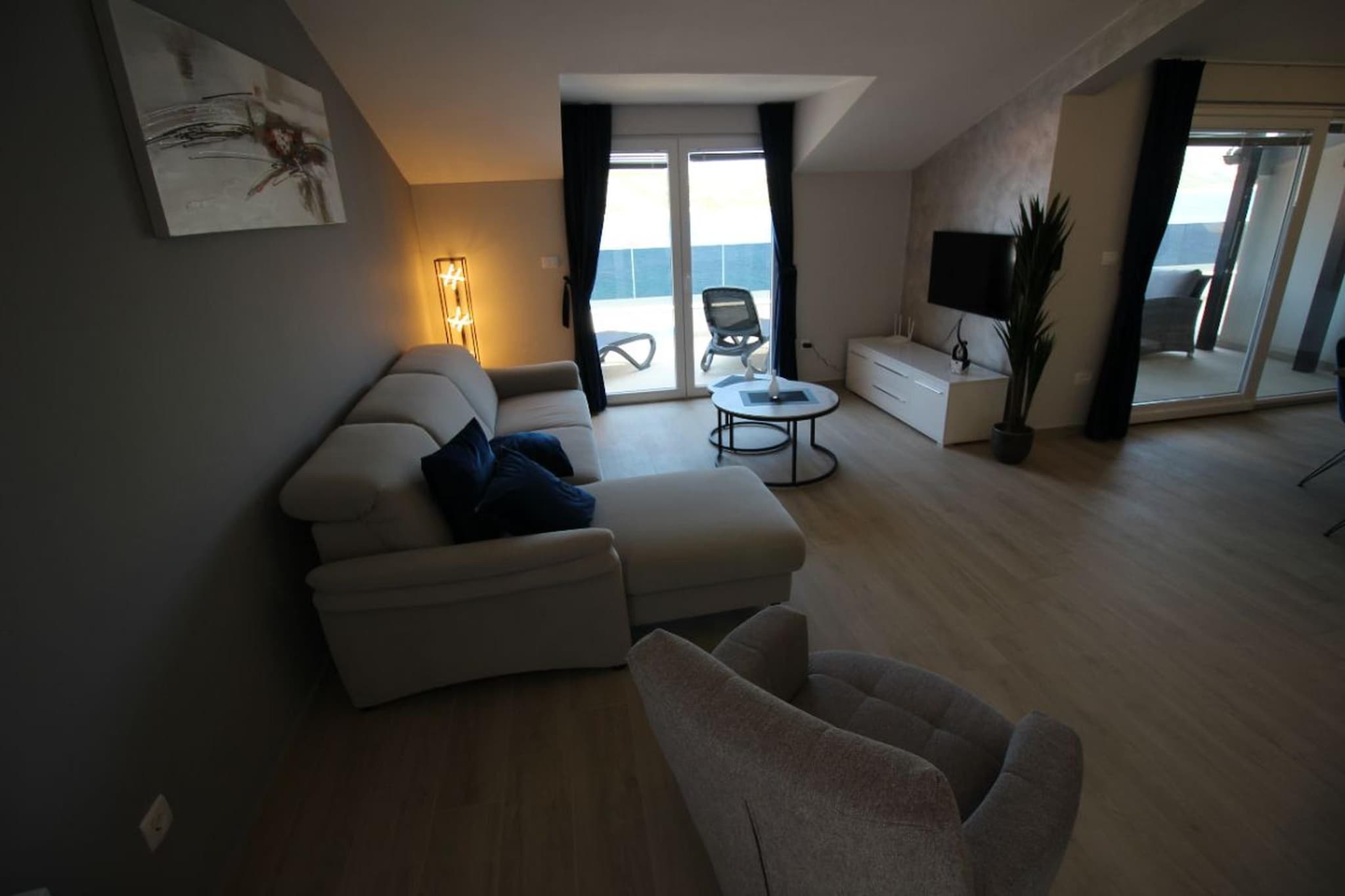 Penthouse - Typ 6plus2-Wohnzimmer