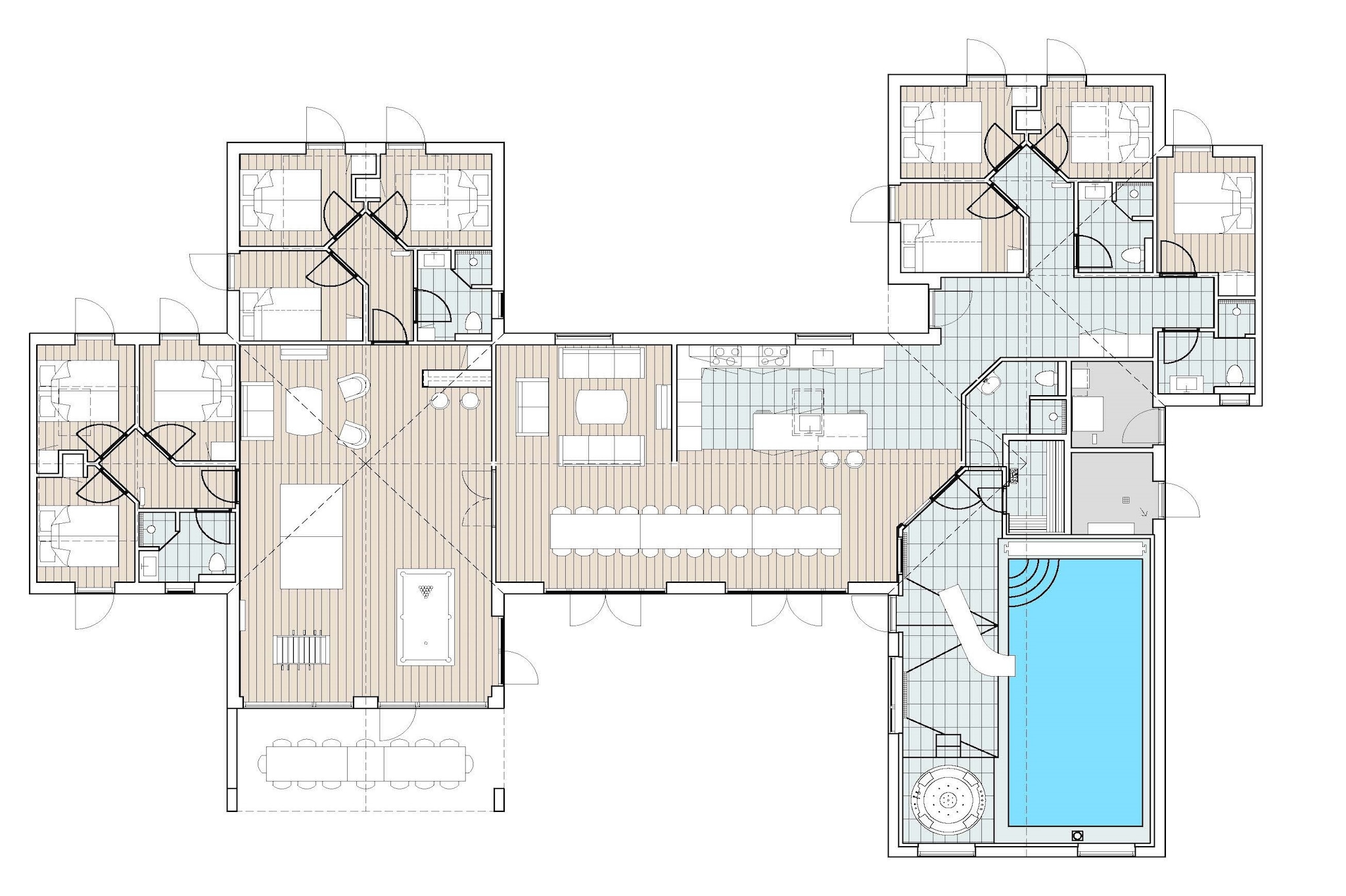 5 etoiles maison de vacances a Glesborg-Plan