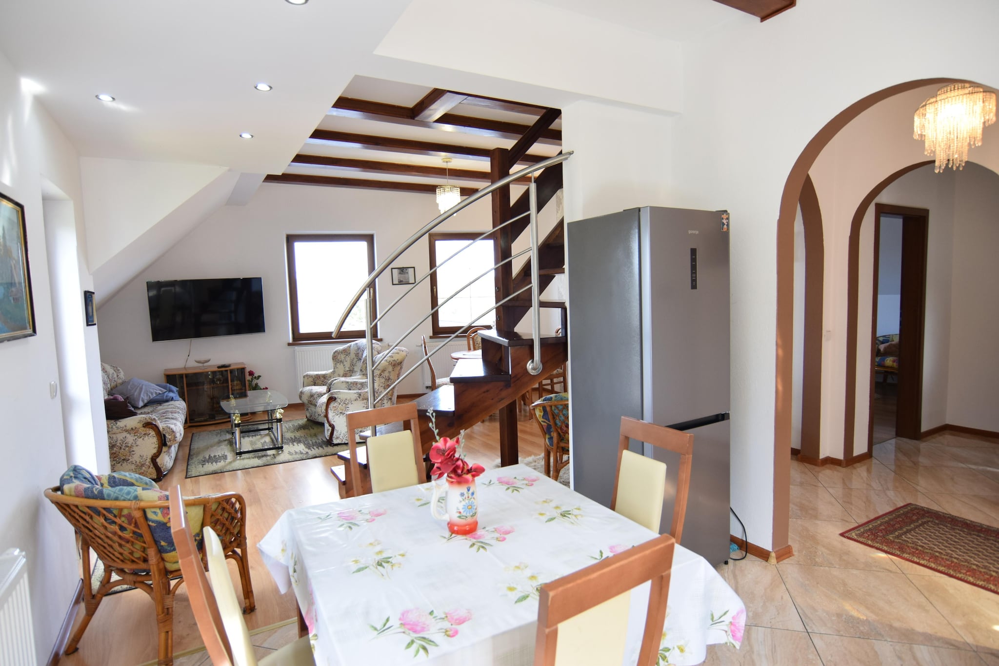 Apartament wakacyjny w Kiedrowicach dla max 6 osób-Salle à manger