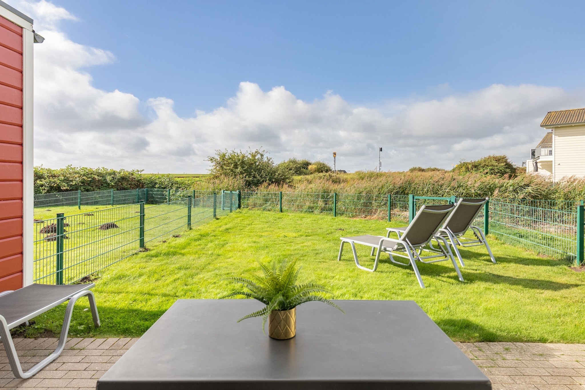 Reihenhaus in Dagebüll - Schimmelreiter-Terrasbalkon
