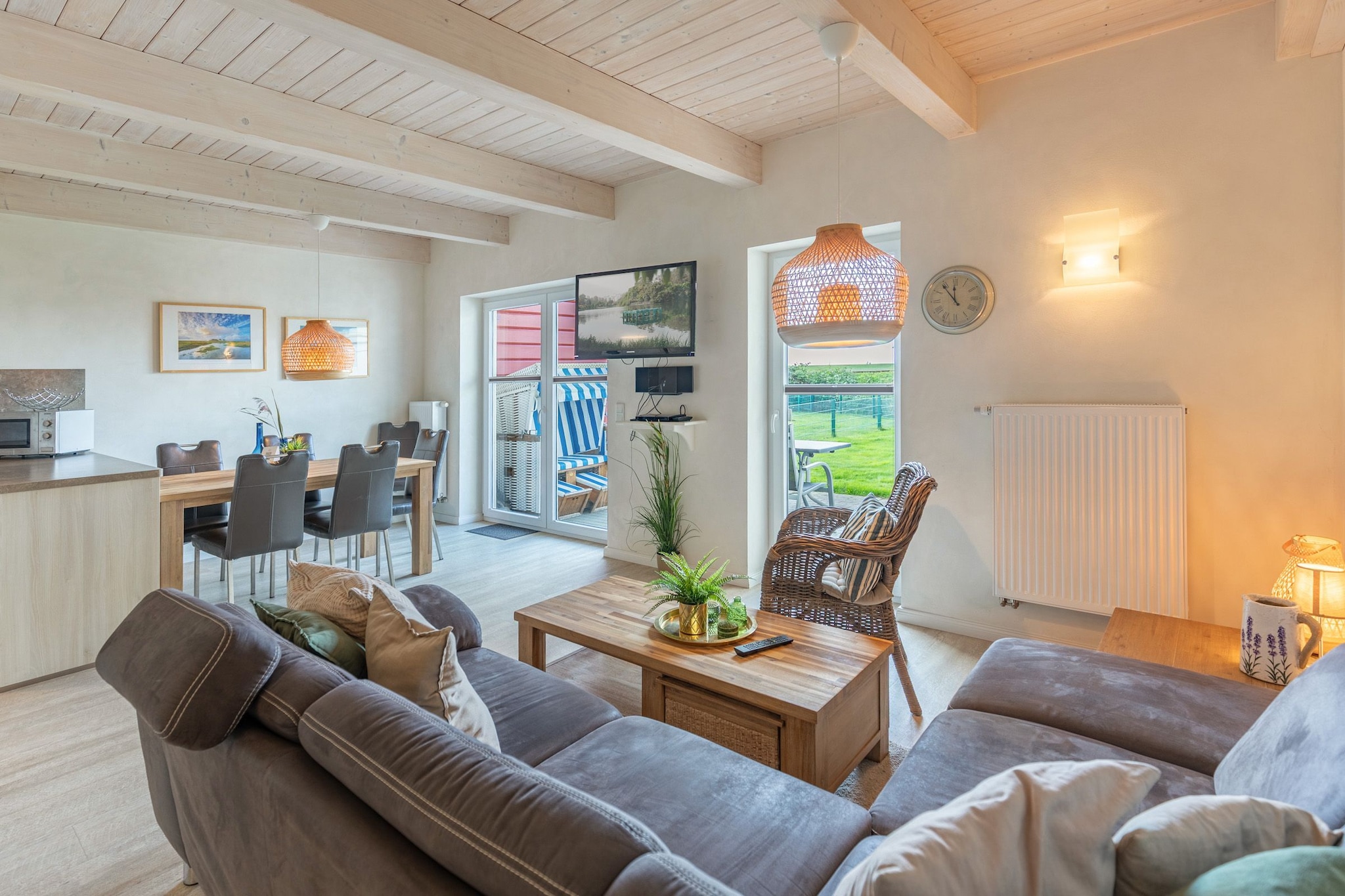 Reihenhaus in Dagebüll - Schimmelreiter-Woonkamer