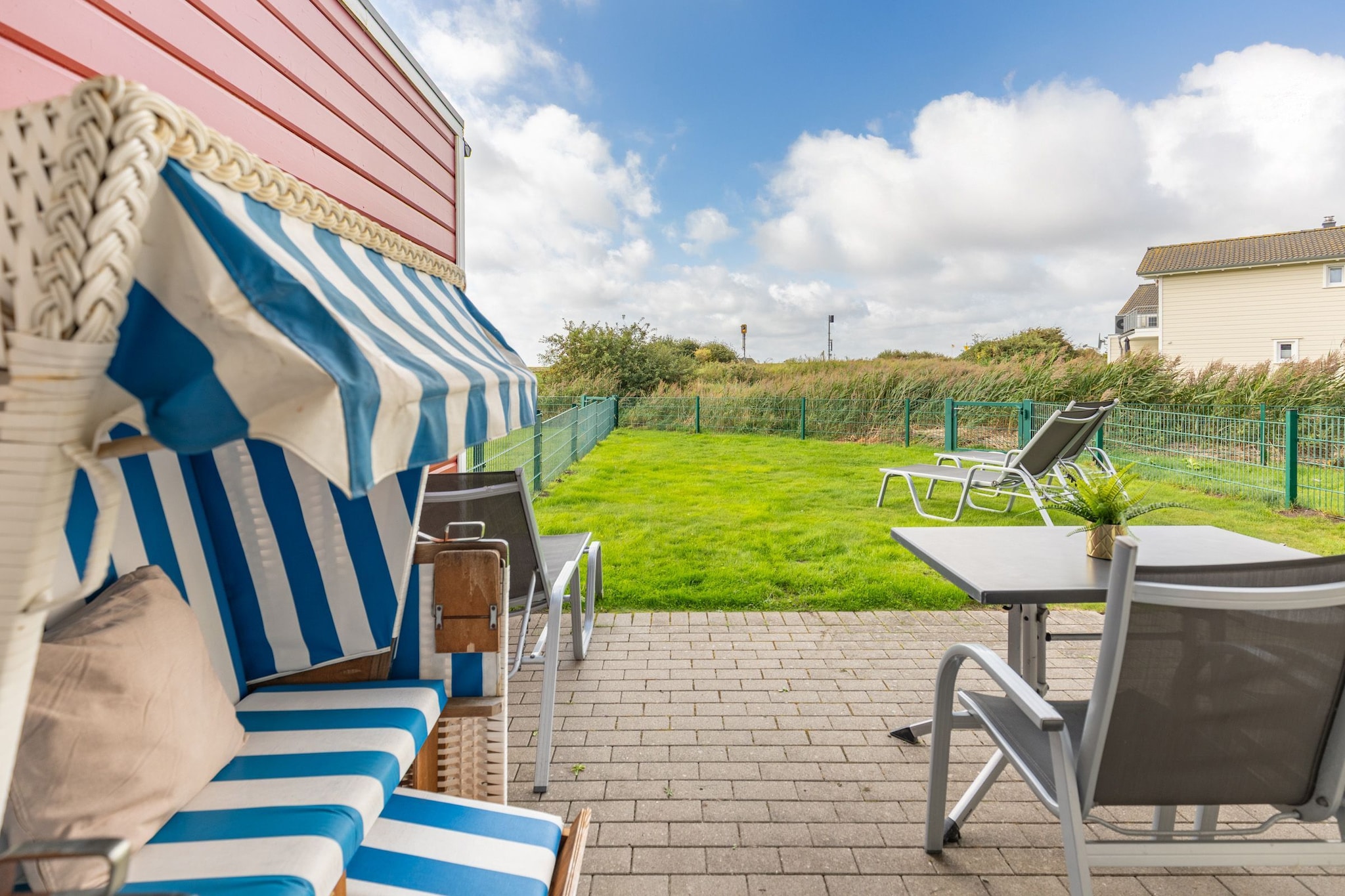 Reihenhaus in Dagebüll - Schimmelreiter-Terrasbalkon