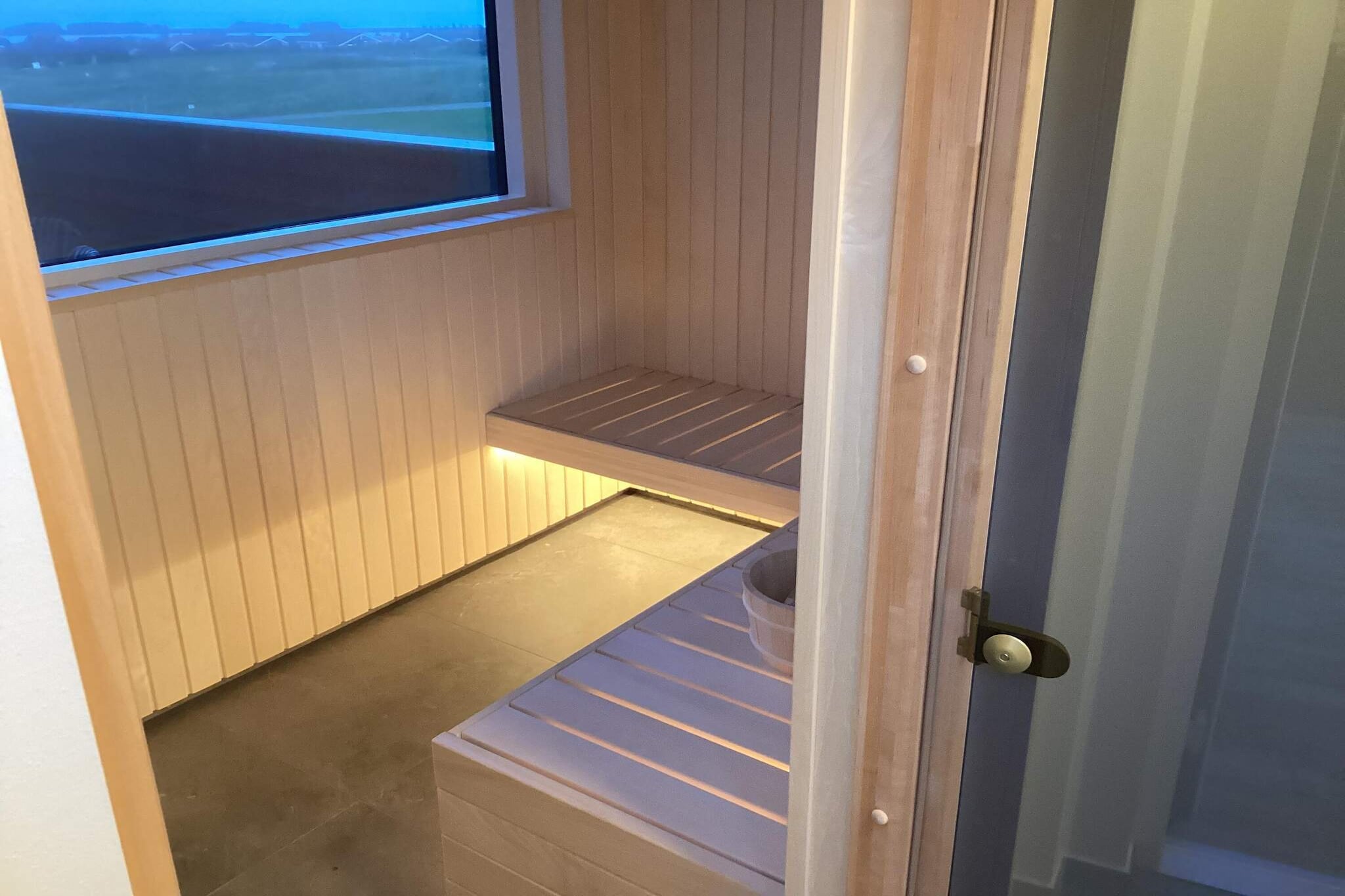 5 Sterne Ferienhaus in Lemvig-Sauna