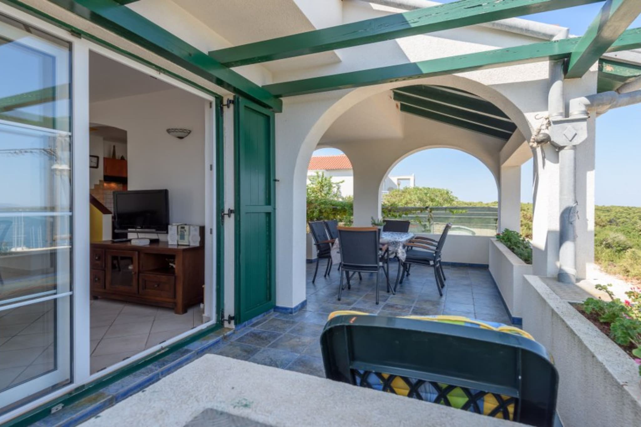 Holiday Home Mirta - Two Bedroom Villa with Sea view - Terrace balcony