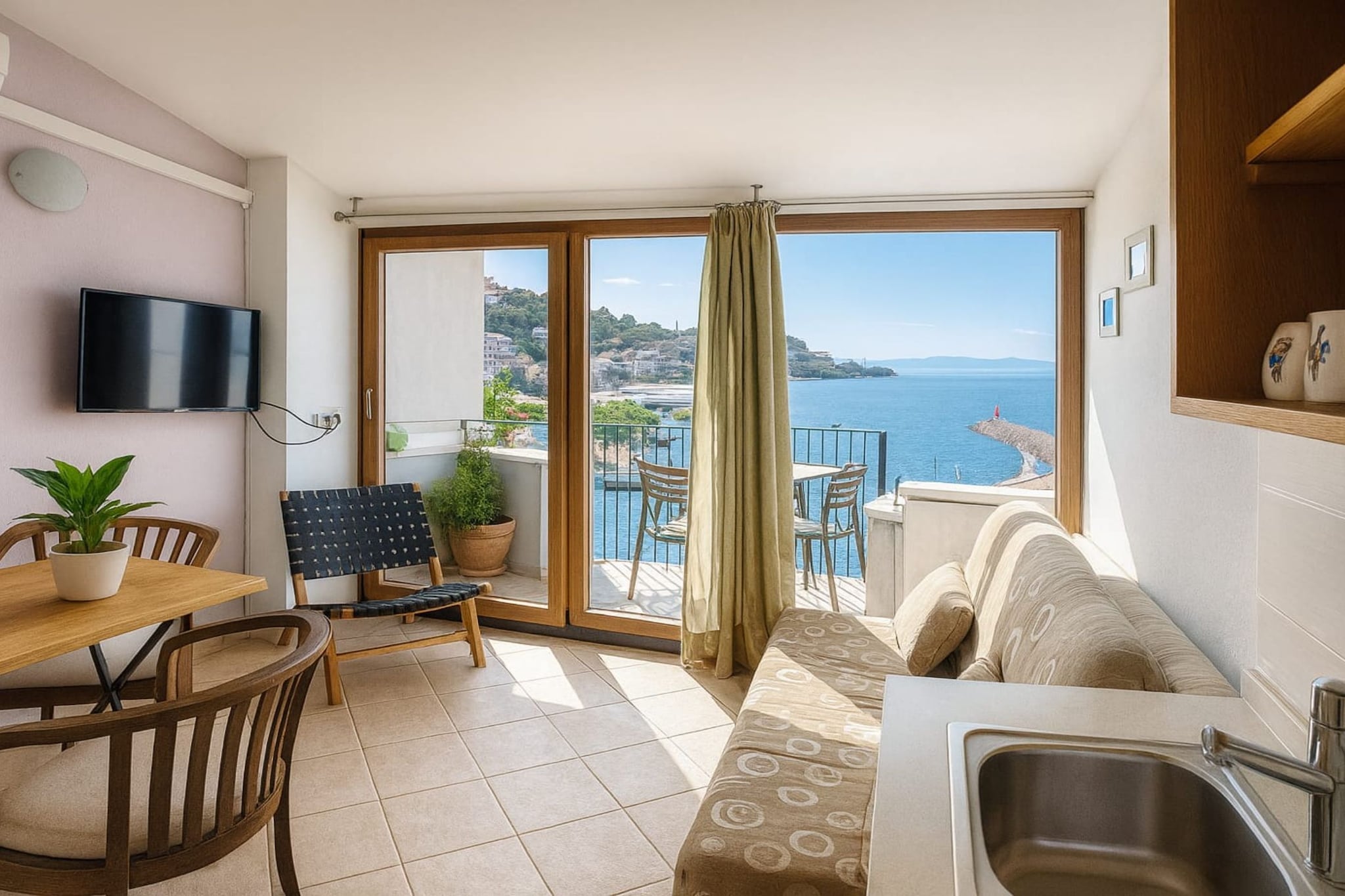 One Bedroom apartment with Balcony and Sea View (A3)