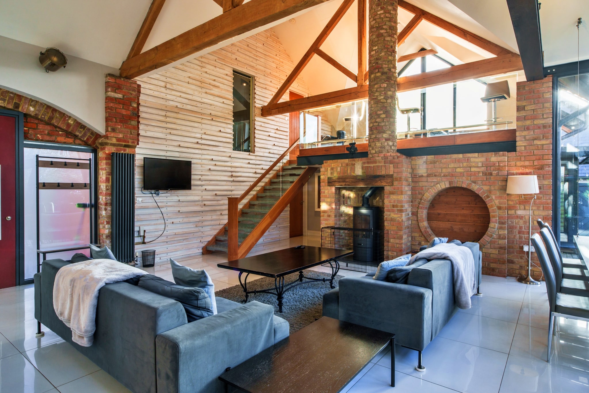 Big Barn at Dairy Cottages - Woonkamer
