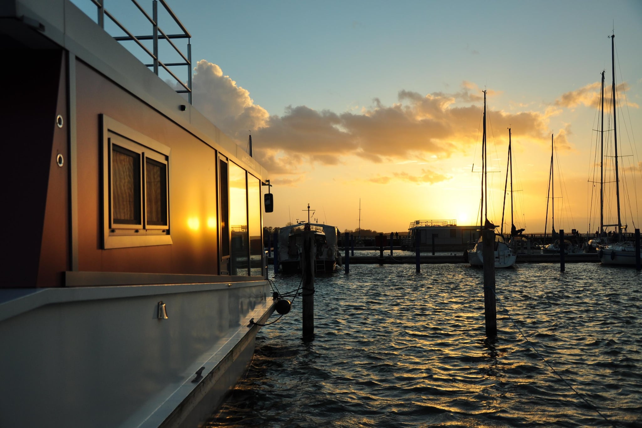 Floating House Paula-Aussicht Sommer