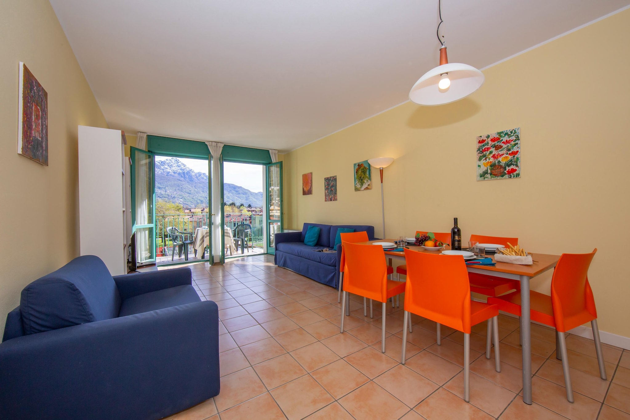 RESIDENCE PORTO LETIZIA - PALACE-1ROOM APT 4 PAX MOUNTAIN VIEW PLUS 8203 - P1MP4-Woonkamer