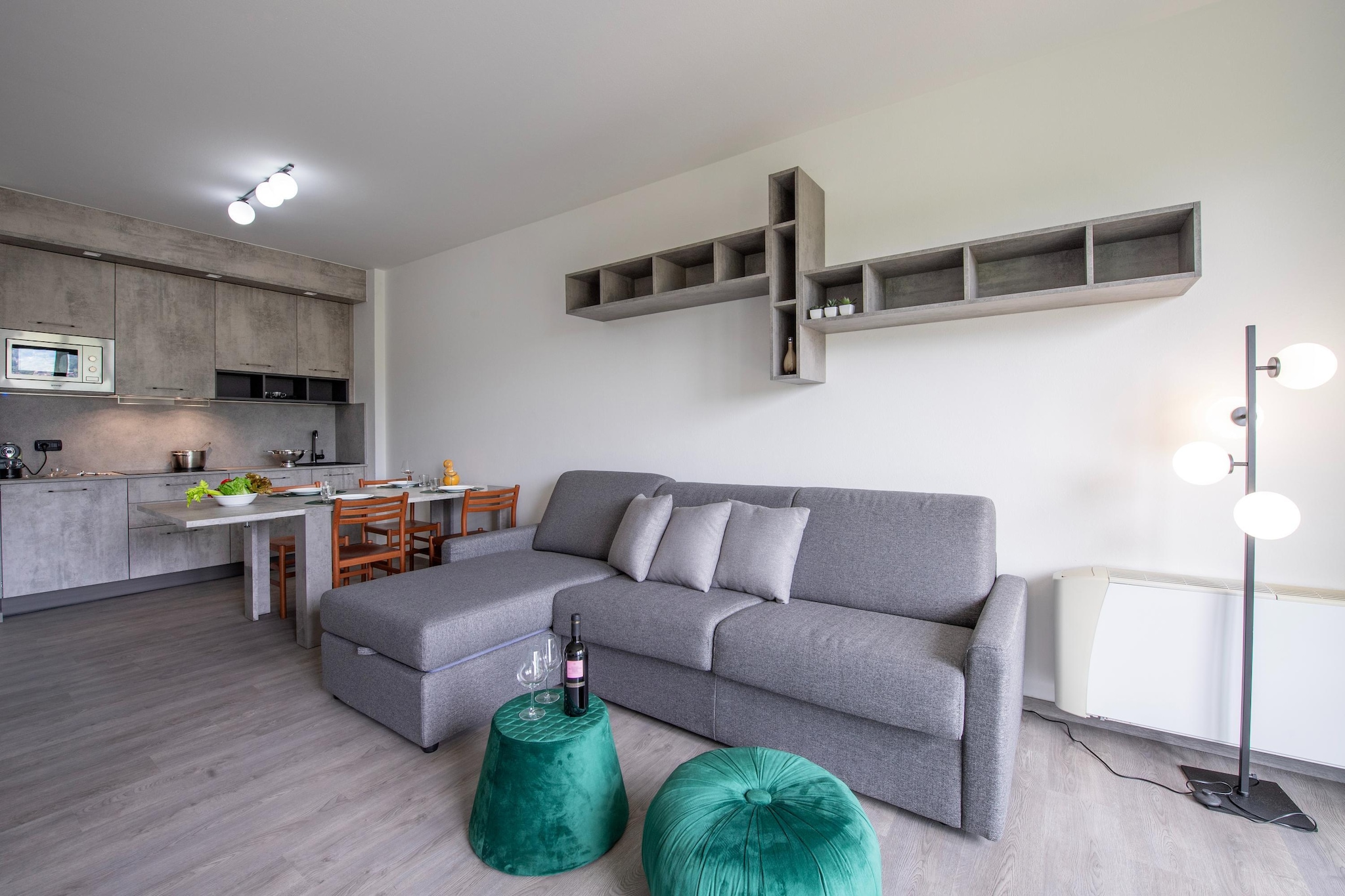 RESIDENCE PORTO LETIZIA - PALACE-1ROOM APT 4 PAX MOUNTAIN VIEW DELUXE8204 - P1MD4-Woonkamer