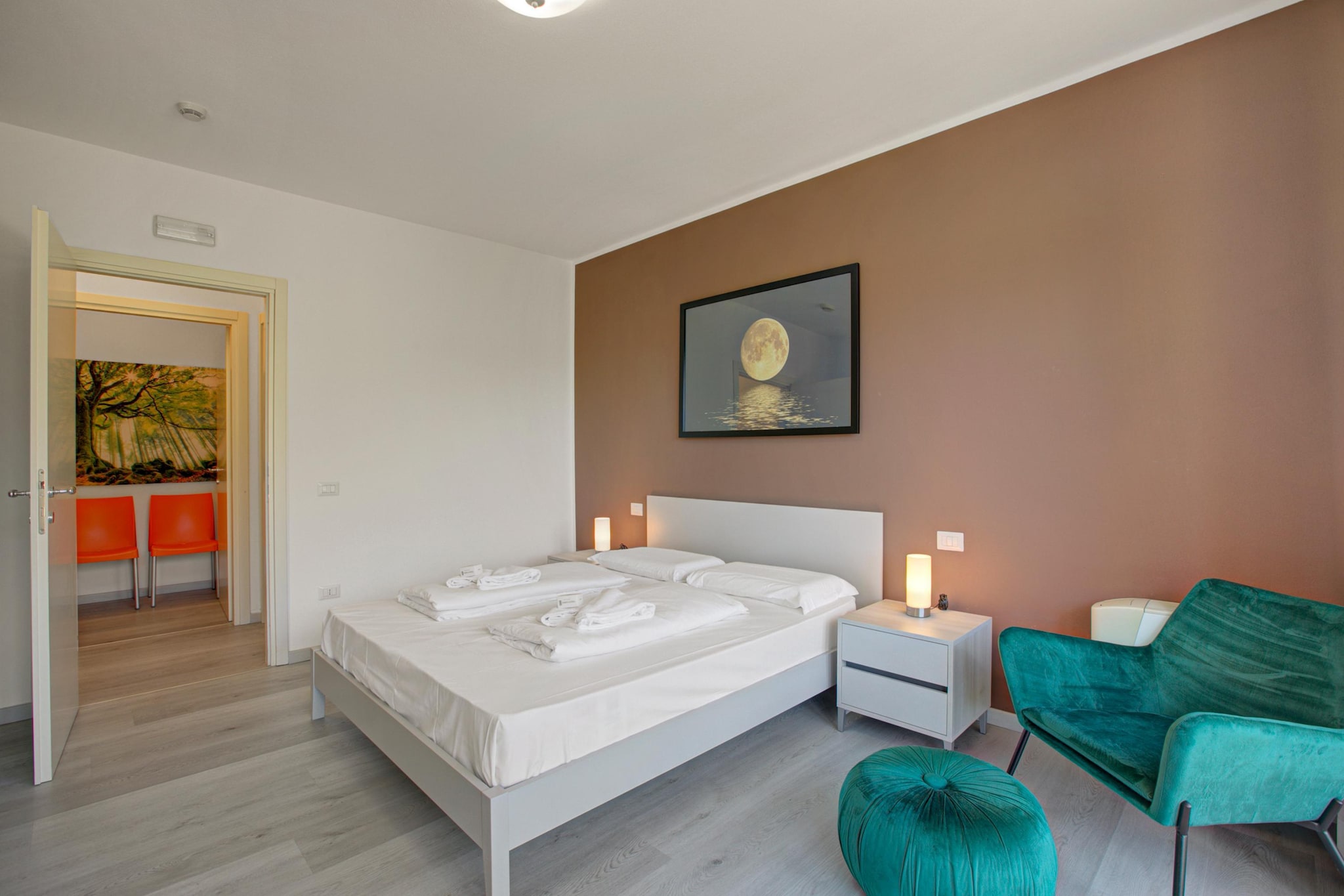 RESIDENCE PORTO LETIZIA - PALACE-1ROOM APT 4 PAX MOUNTAIN VIEW DELUXE8204 - P1MD4-Slaapkamer