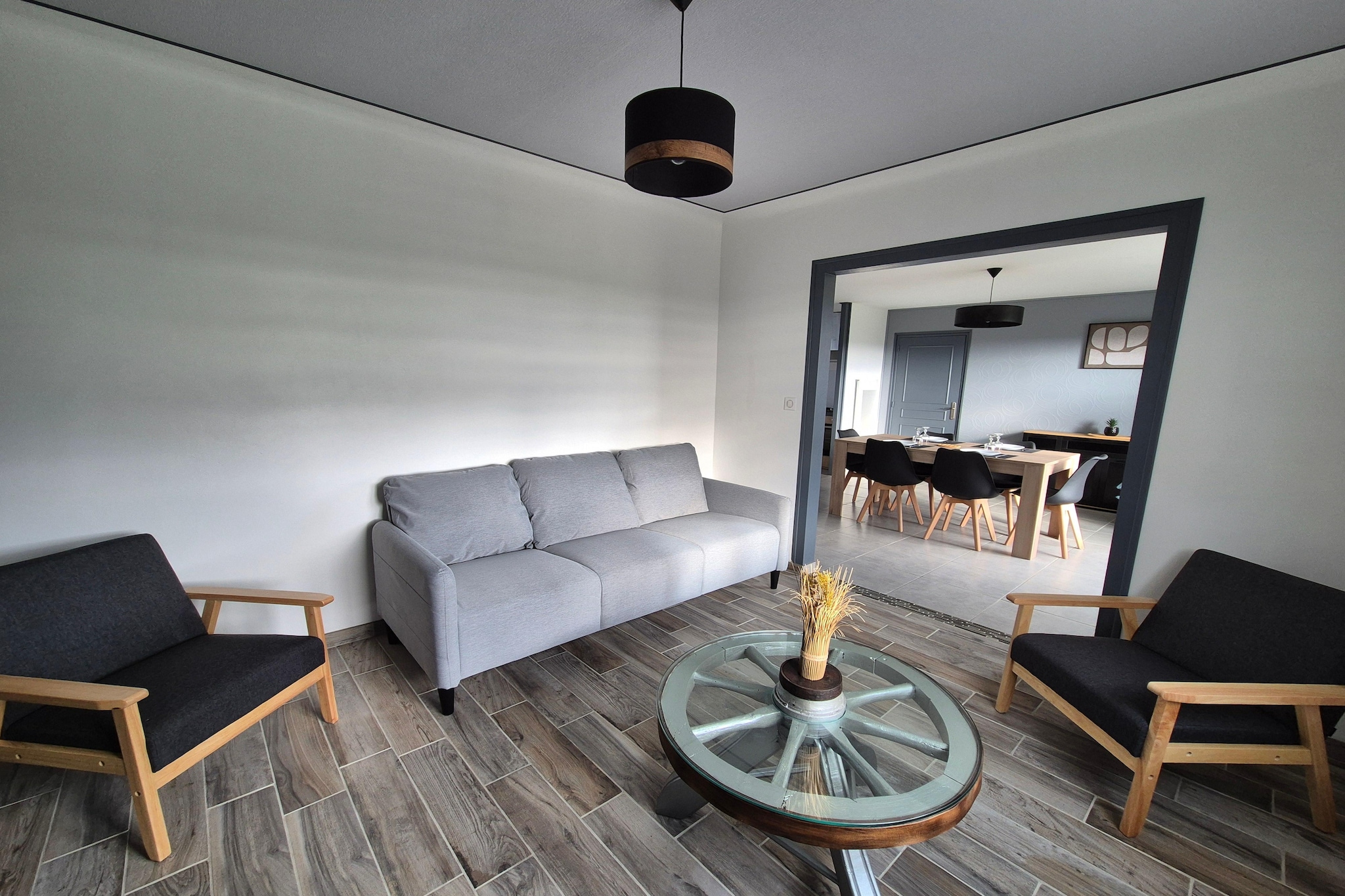 Gîte "Yvonne" à Plurien-Woonkamer