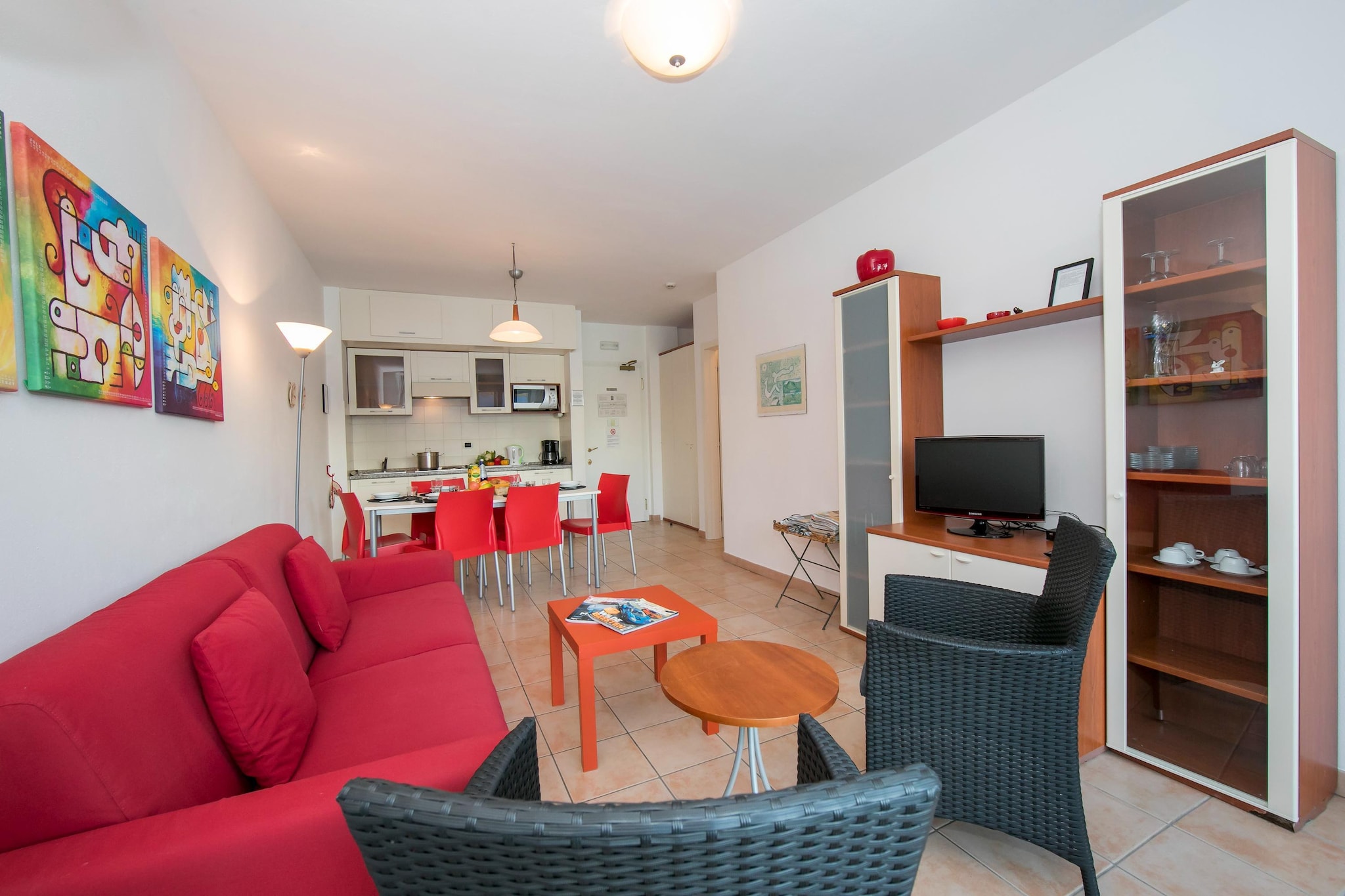 RESIDENCE PORTO LETIZIA - PALACE-1ROOM APT 4 PAX LAKE VIEW PLUS 8205 - P1LP4-Woonkamer