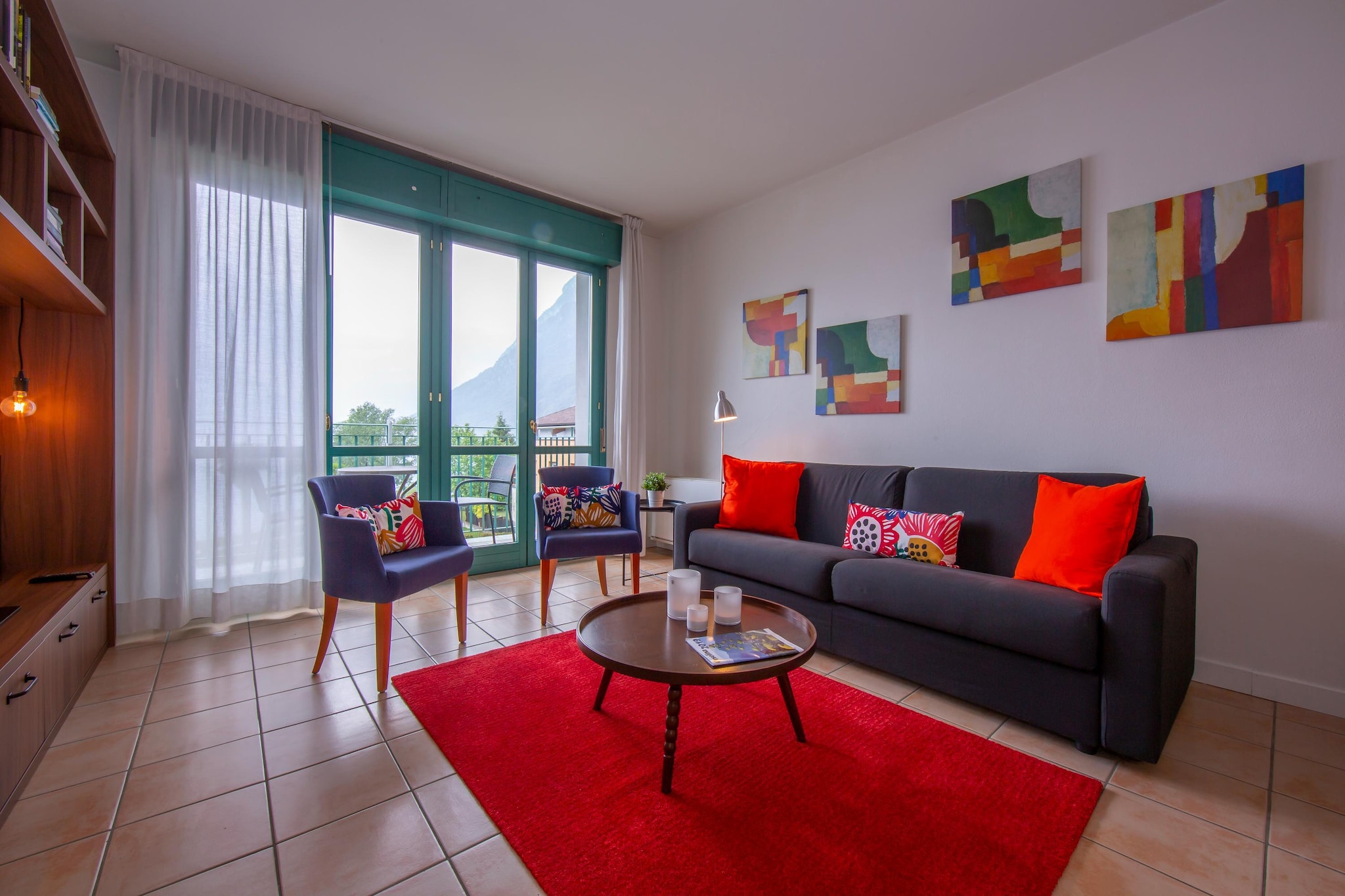 RESIDENCE PORTO LETIZIA - PALACE-2ROOM APT 6 PAX LAKE VIEW DELUXE 8210 - P2LD6-Woonkamer