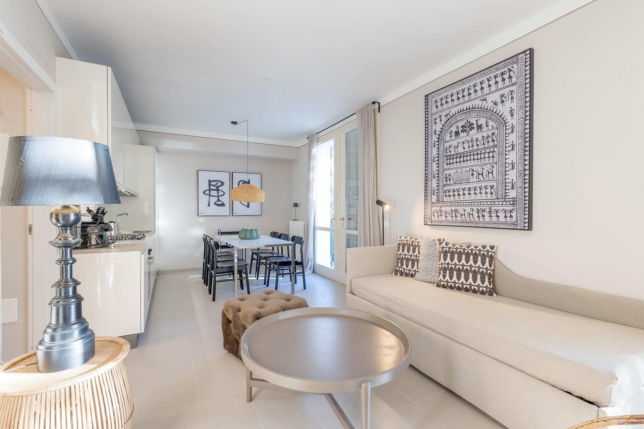 RESIDENCE PORTO LETIZIA - VILLAS-2BEDROOMS APT 6 PAX DELUXE 8218 - V2DL6-Woonkamer