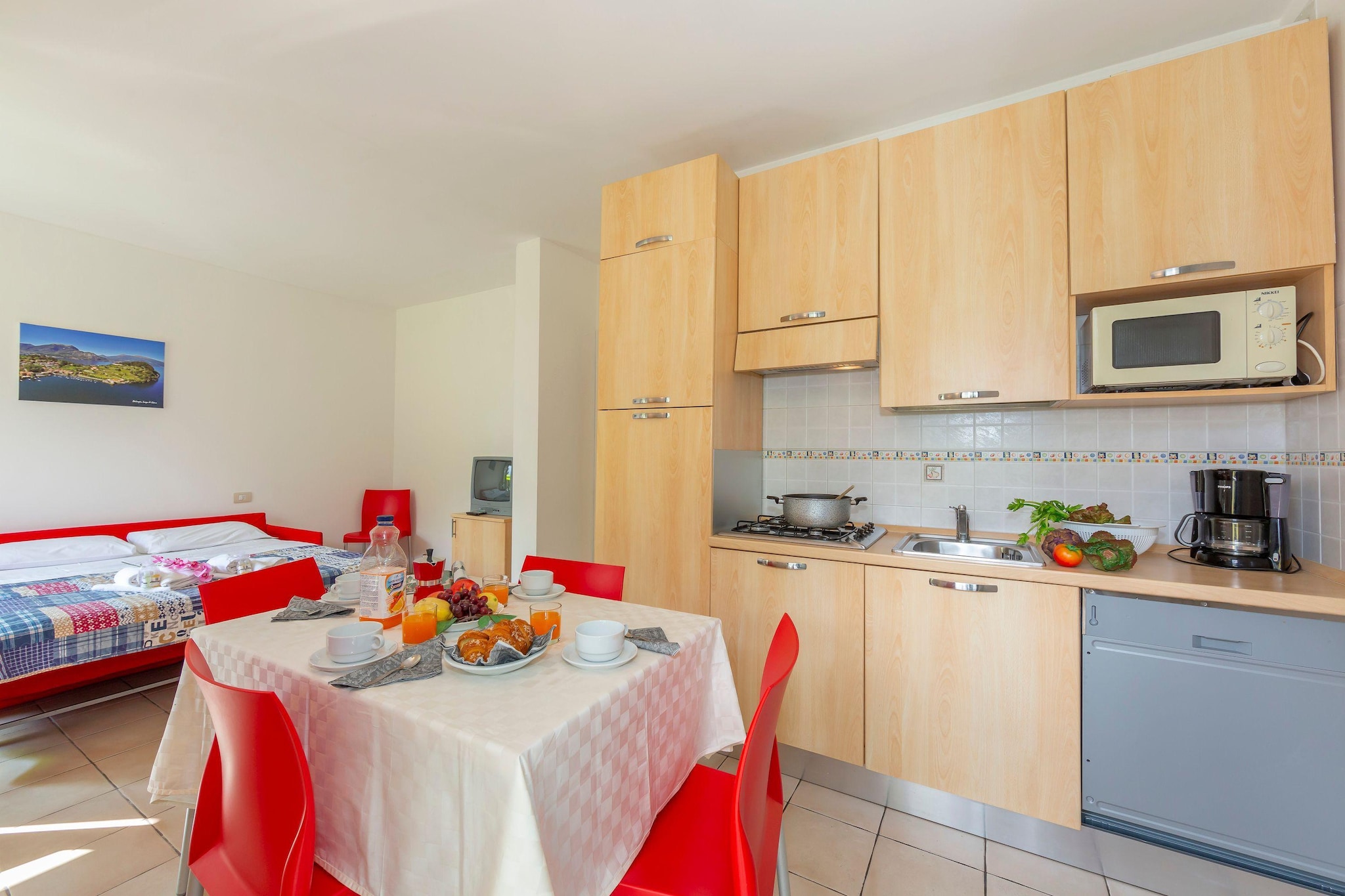 RESIDENCE PORTO LETIZIA - VILLAGE-TRILOCALE 6 PAX 8228 - VGB6-Keuken
