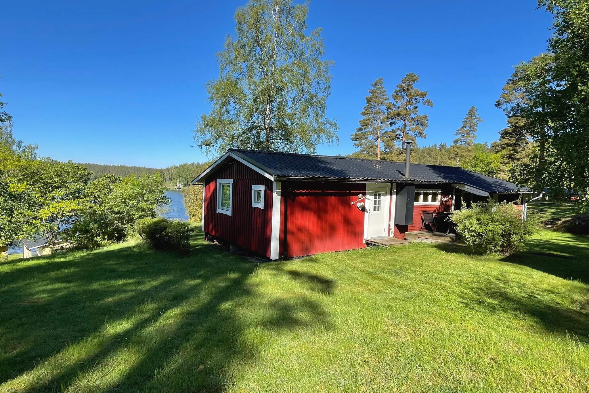 4 Sterne Ferienhaus in GAMLEBY - Im Freien