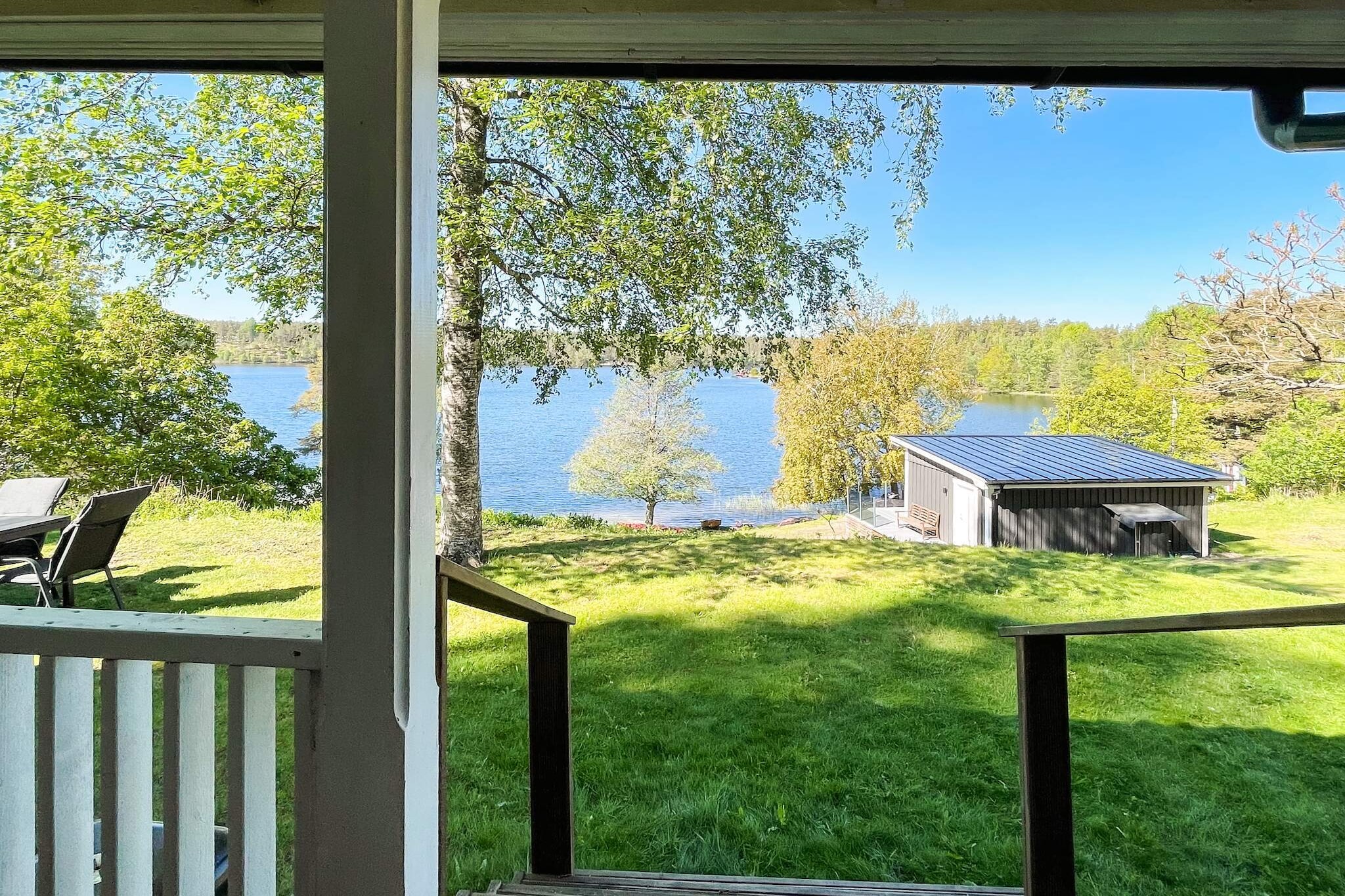 4 Sterne Ferienhaus in GAMLEBY - Im Freien