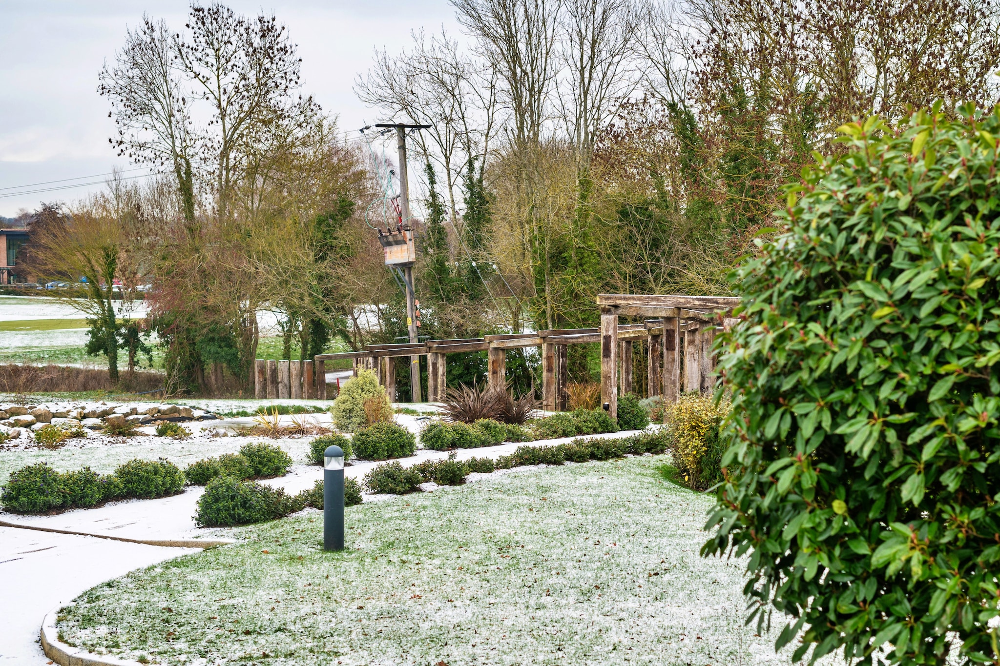 Churchill Luxury Lodge - Tuin winter
