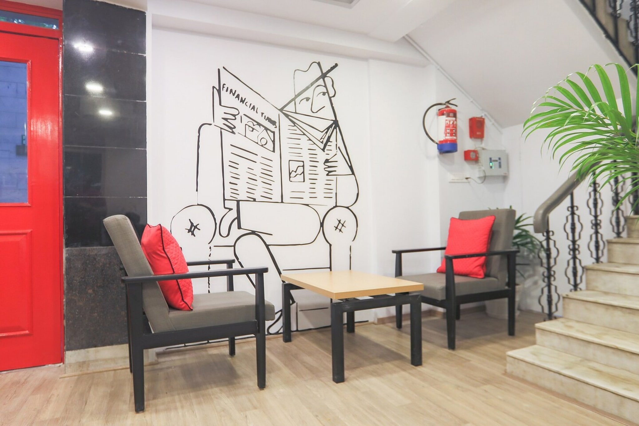 Ground floor: (bedroom(double bed, TV, seating area, air conditioning, telephone), bathroom(bathtub or shower, washbasin, toilet, Towels incl., shampoo, body soap, hot water), lift)