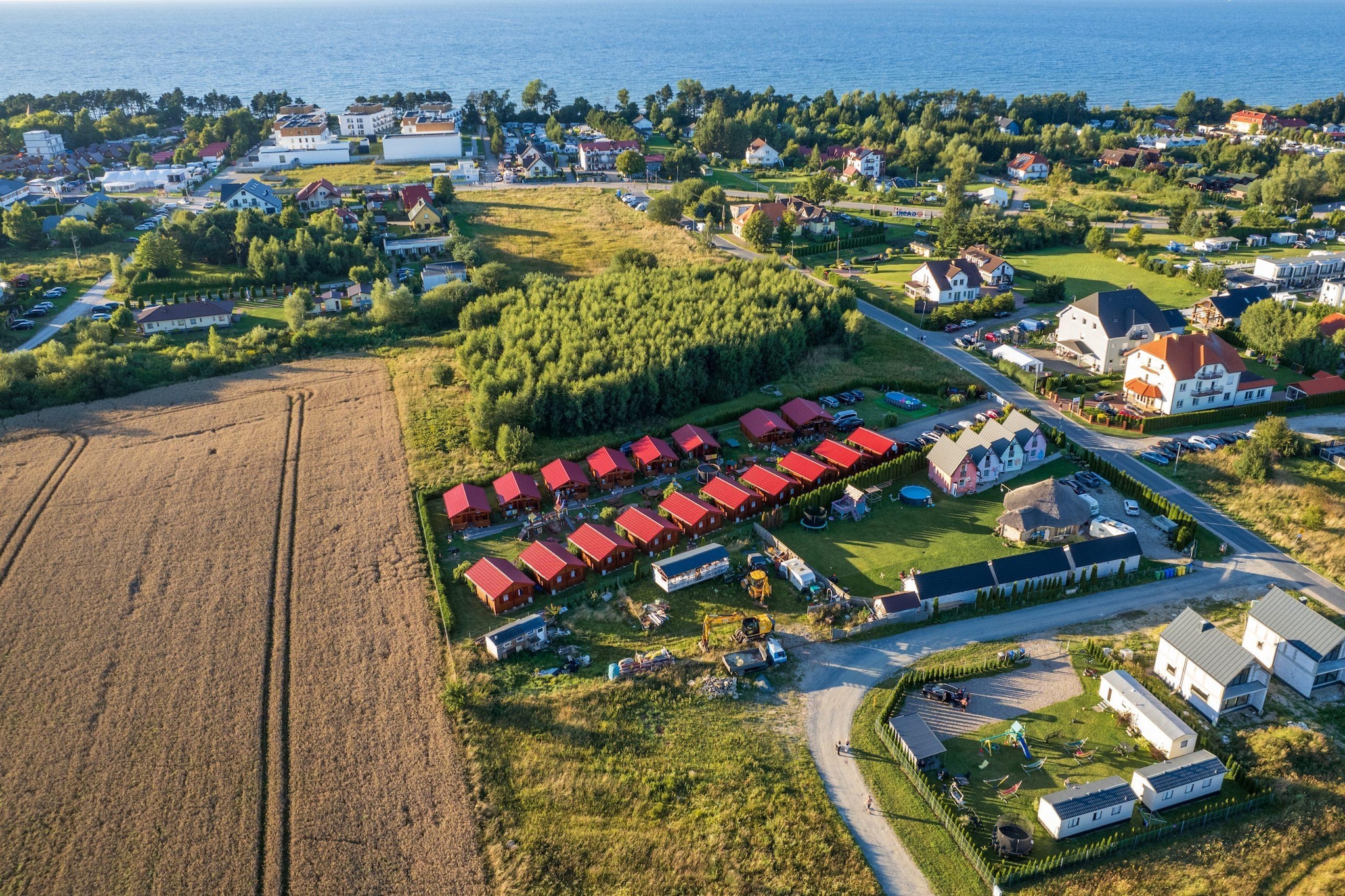 Parterowe domki wakacyjne dla 6 osób w Gąskach SPA w cenie pobytu-Buitenlucht