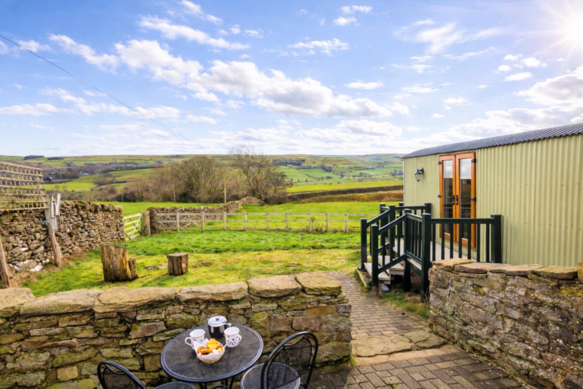 Weardale Shepherd's Hut - Uitzicht zomer