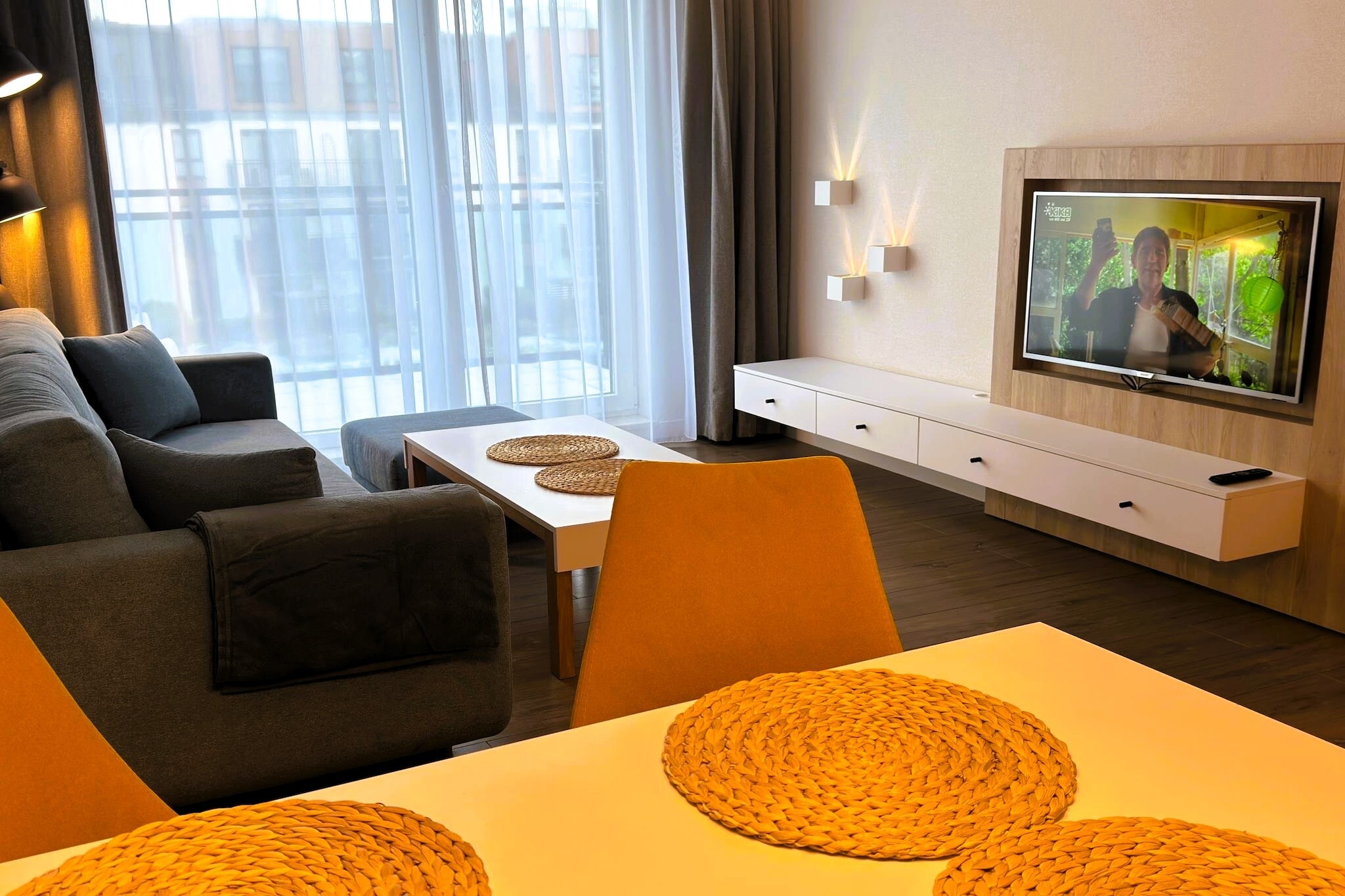 Bel Mare Apartament-Woonkamer