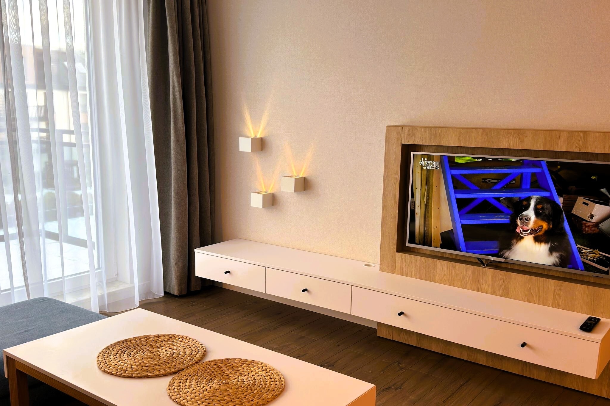 Bel Mare Apartament-Woonkamer