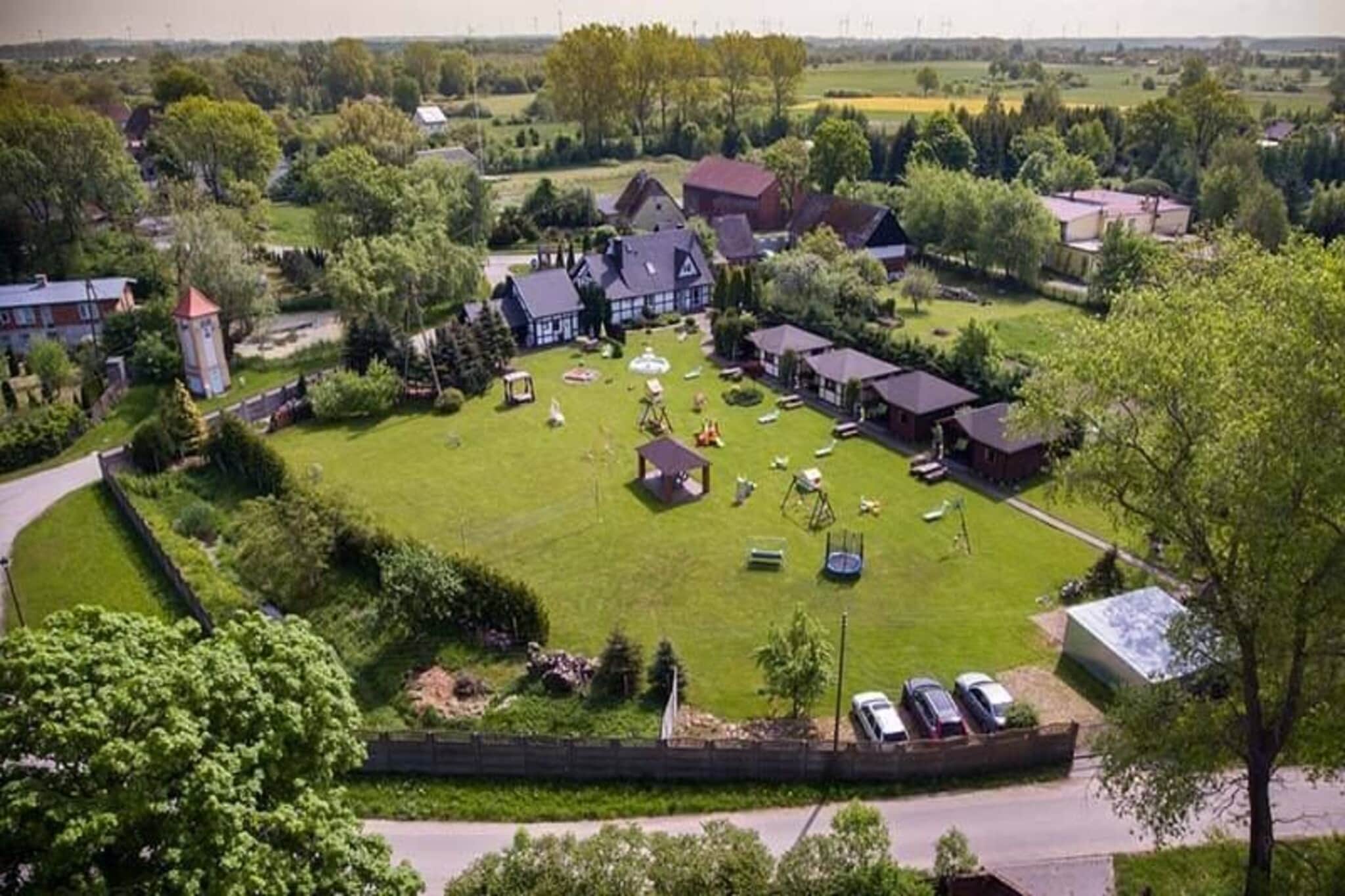 	Domki parterowe TYP A Łącko-Gebieden zomer 1km