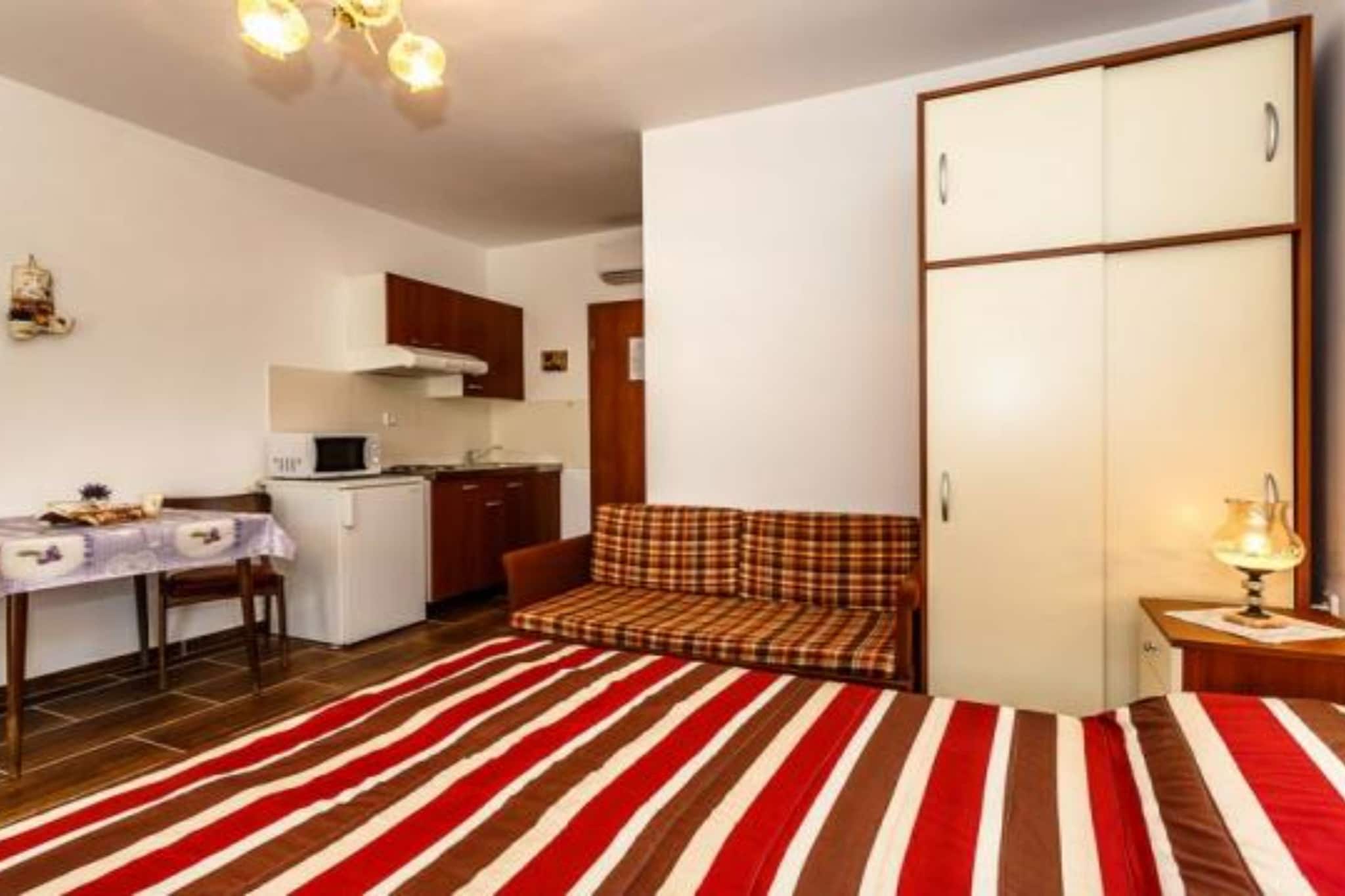 Family Apartmani Sara Malinska - Studio Apartment AS6  53047 - Slaapkamer