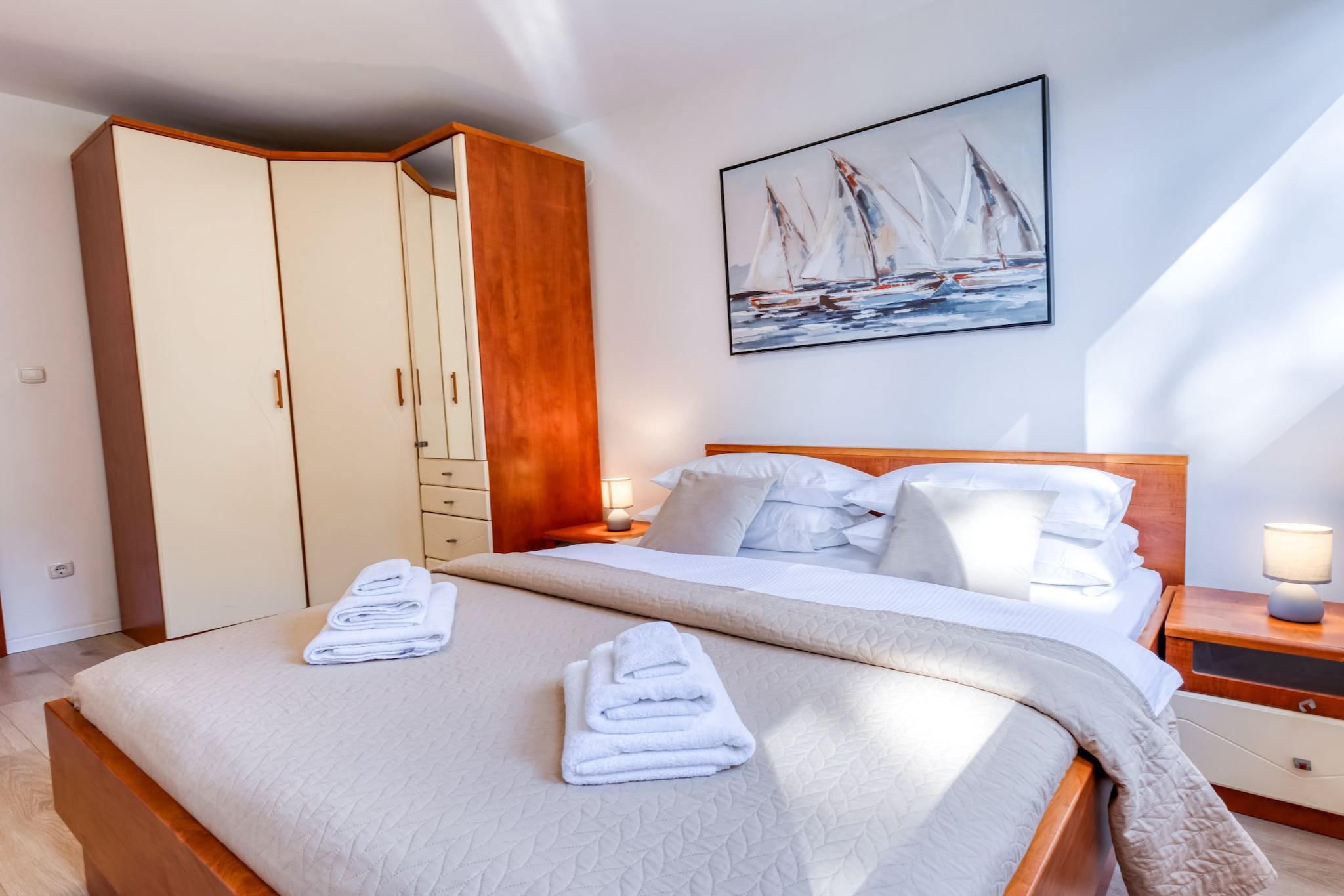 Apartment Promenada - OneBedroom Apartment with parking - Slaapkamer