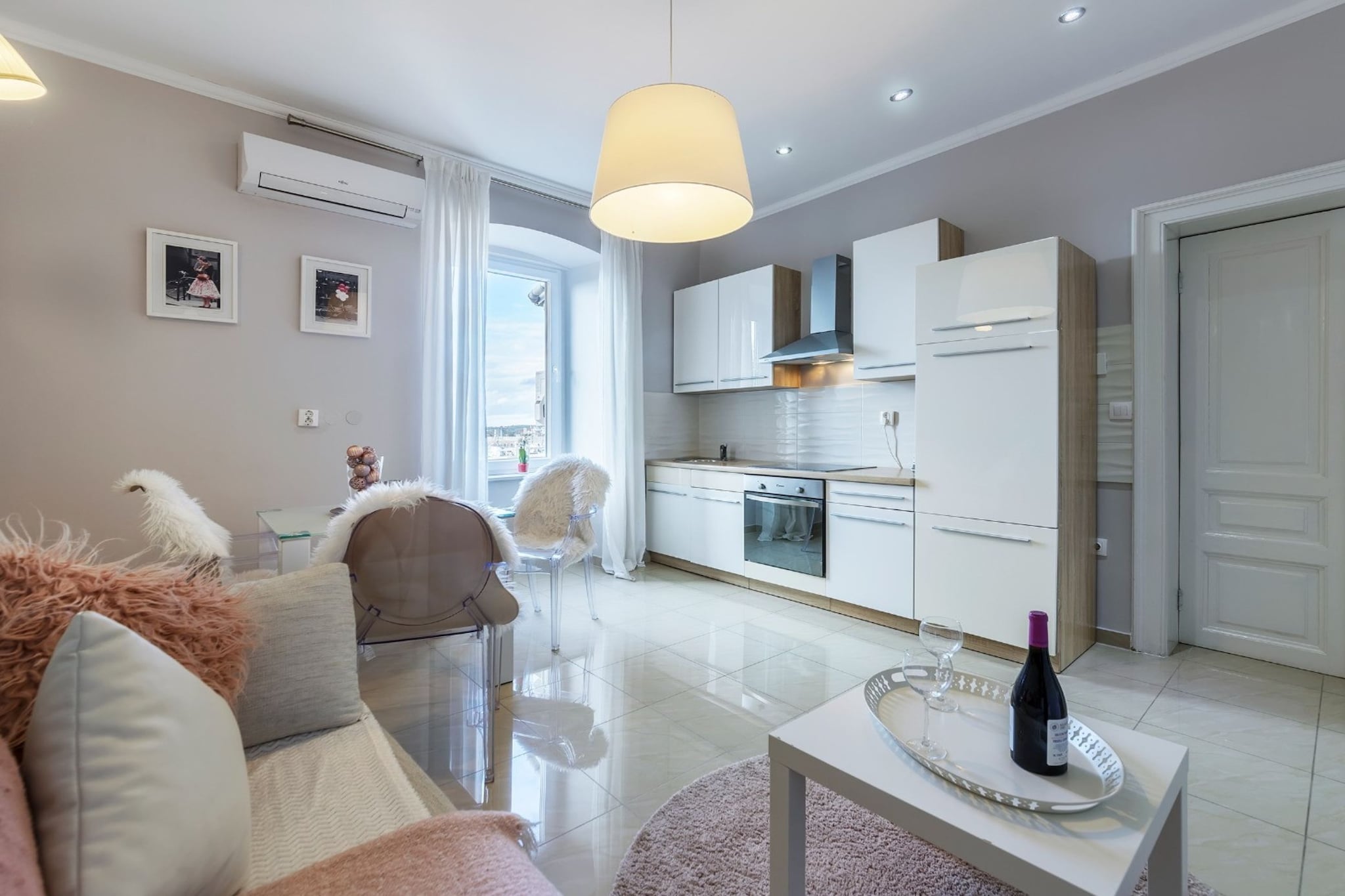 Pula Garden Apartments with Shared Pool - Superior One Bedroom Apartment with Sea View