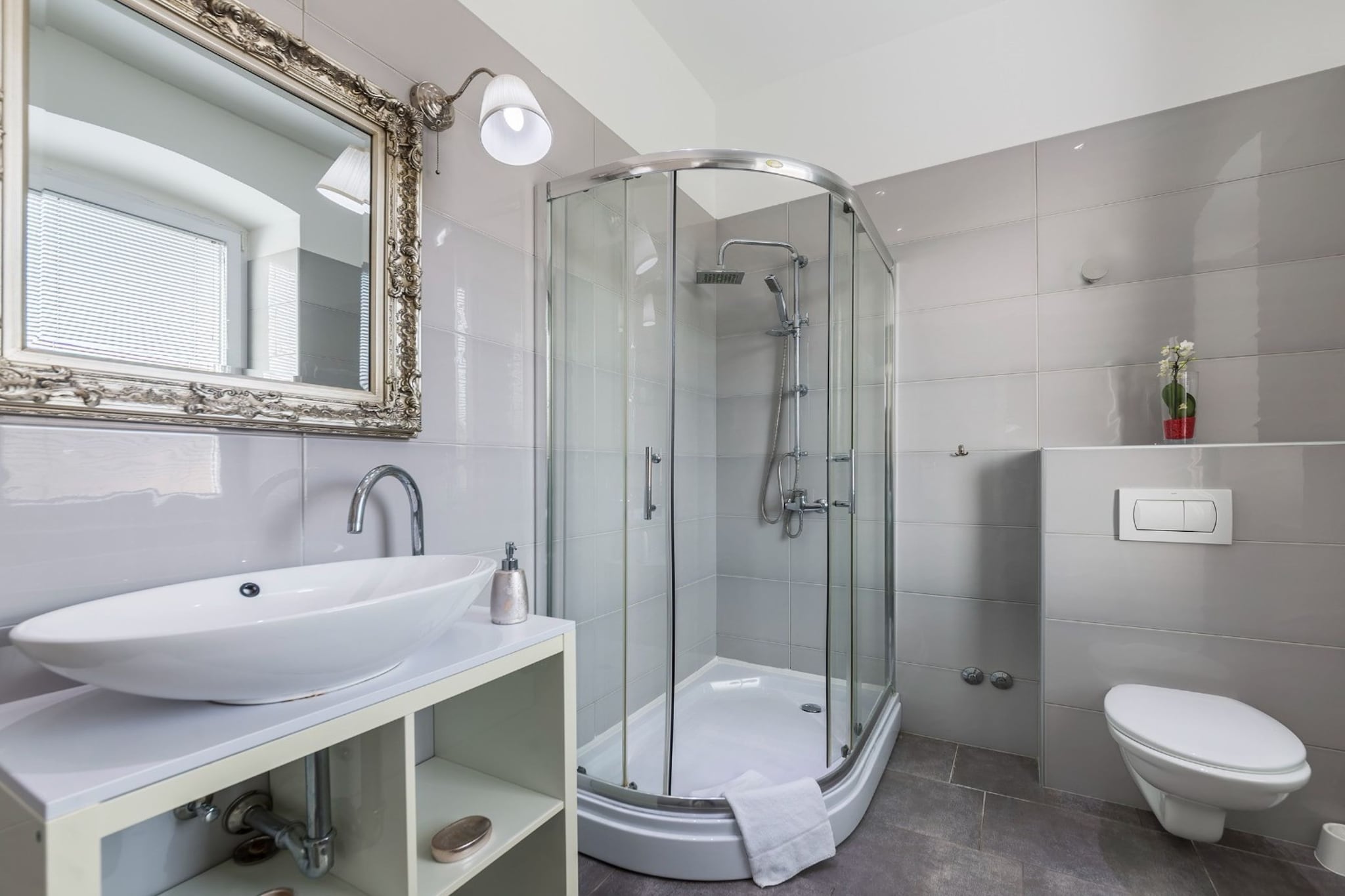 Pula Garden Apartments with Shared Pool - Superior One Bedroom Apartment with Sea View - Salle de bain