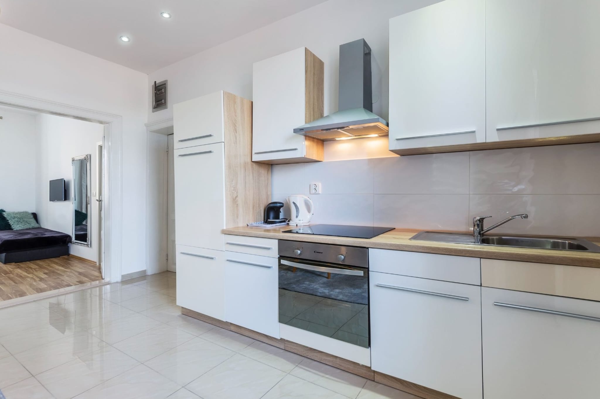 Pula Garden Apartments with Shared Pool - Standard One Bedroom Apartment with Sea View - Küche