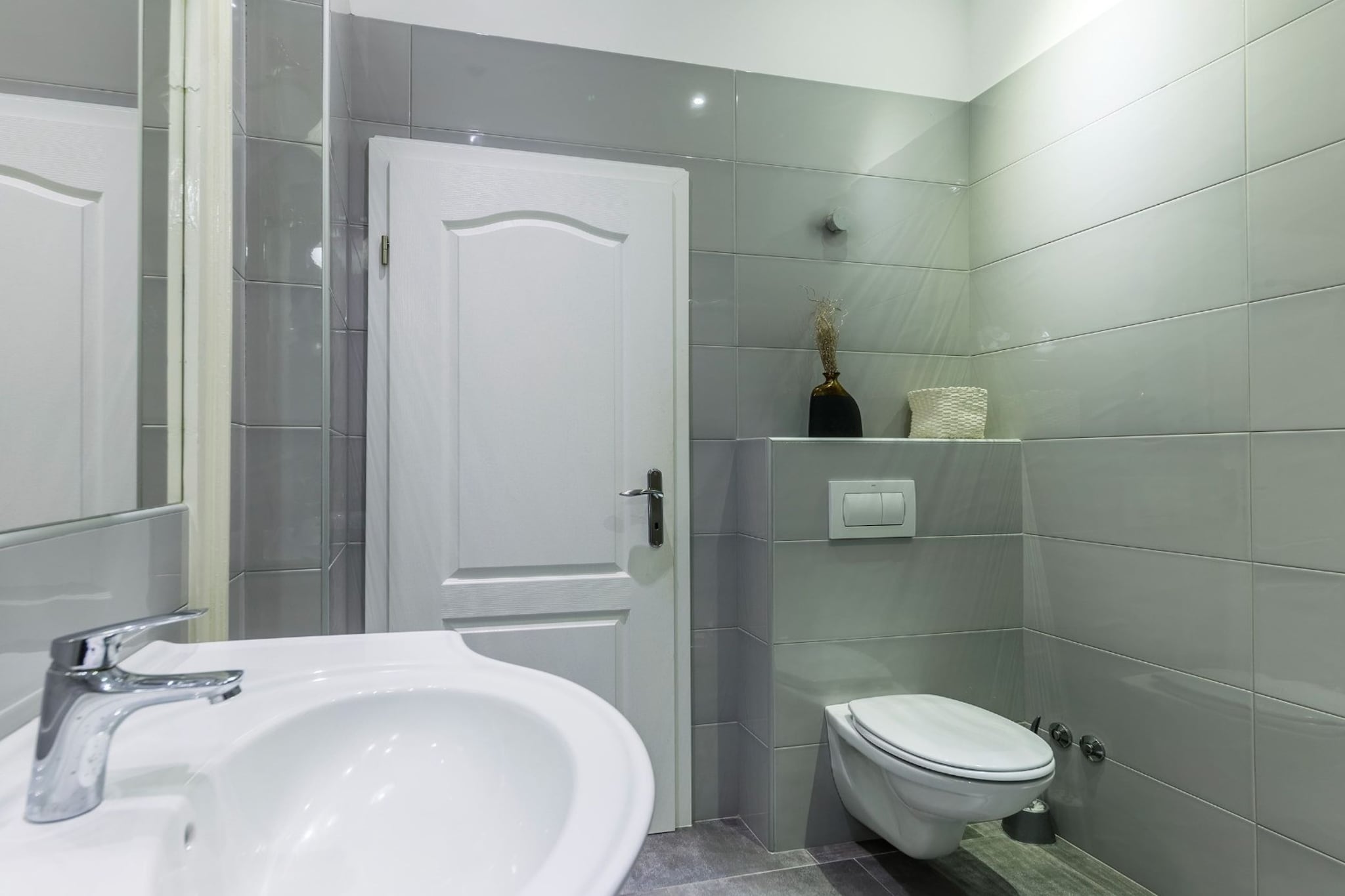 Pula Garden Apartments with Shared Pool - Standard One Bedroom Apartment with Sea View - Badezimmer