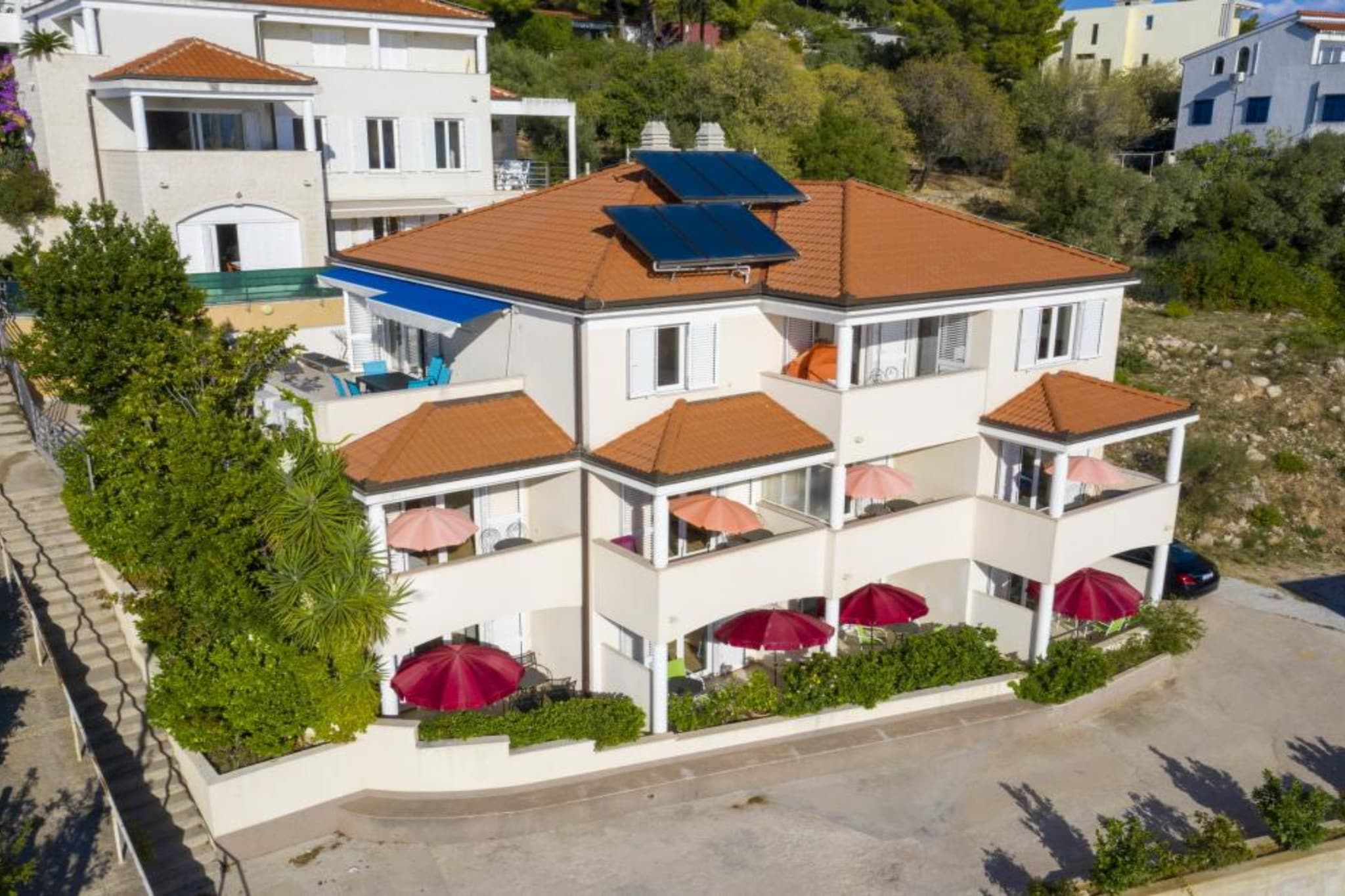 Apartments Radevenjić - Classic One Bedroom Apartment with Sea View and Terrace