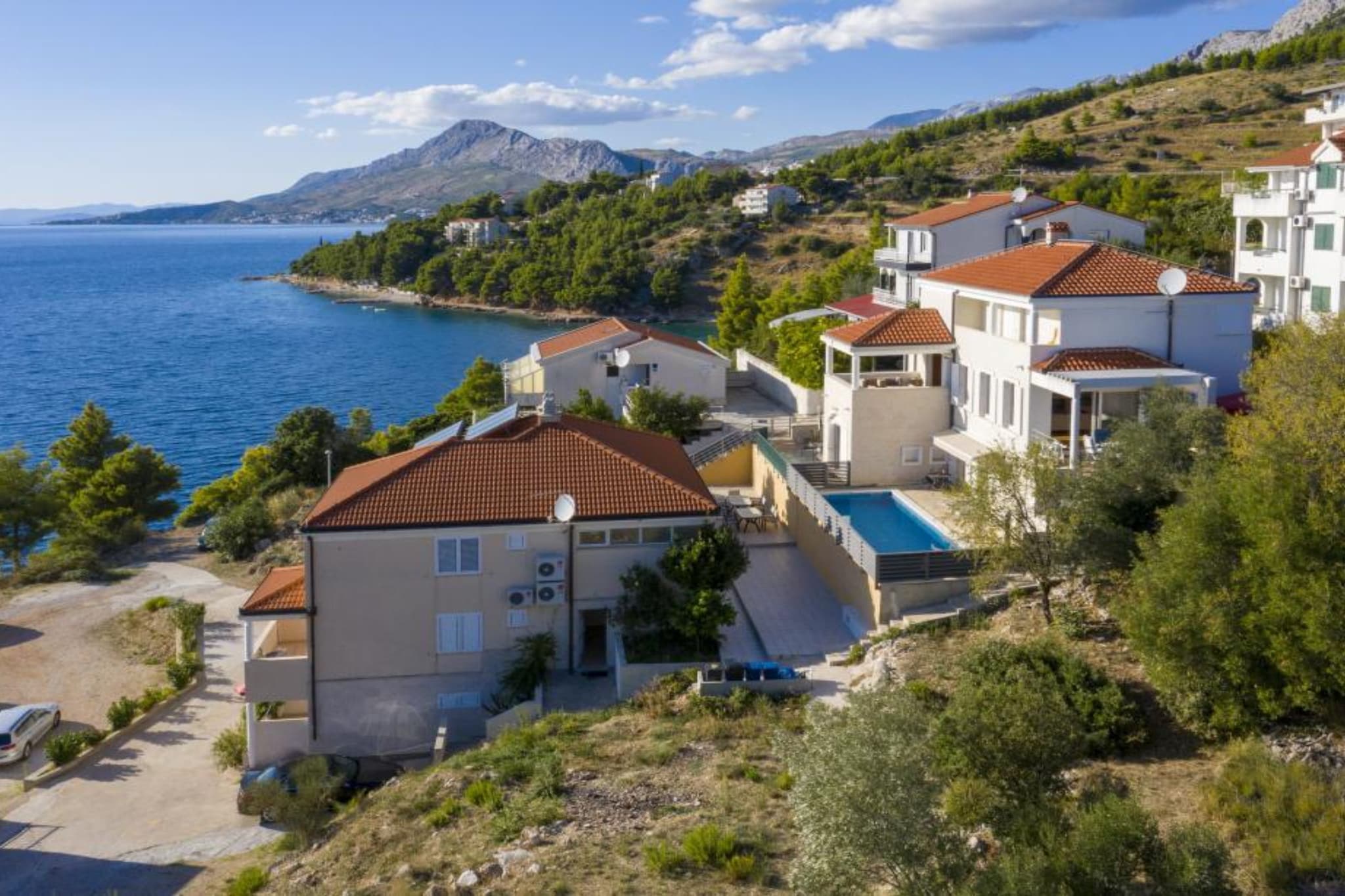 Apartments Radevenjić - Comfort One Bedroom Apartment with Sea View and Terrace - Buitenlucht