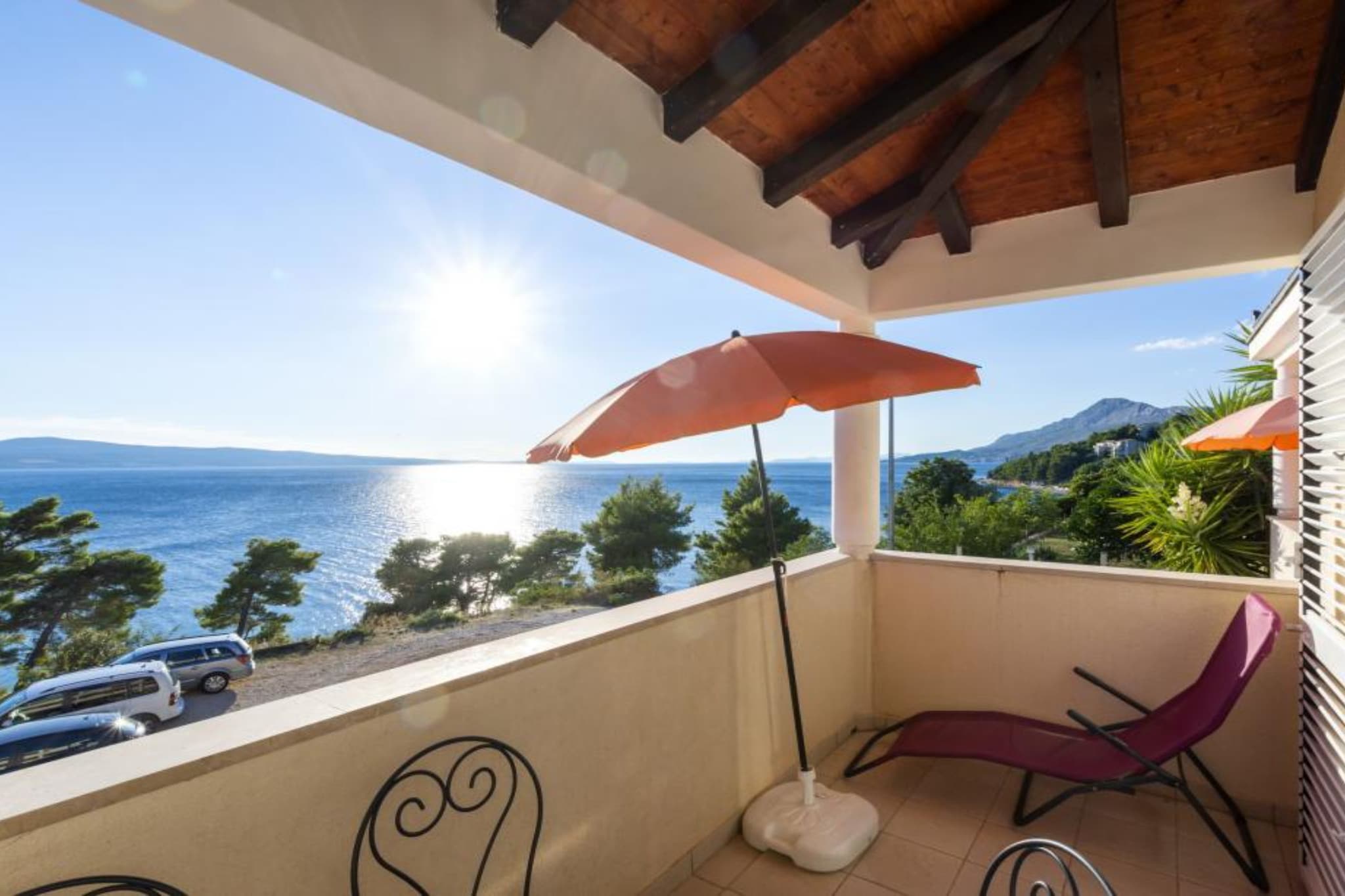 Apartments Radevenjić - Premium Two Bedroom Apartment with Sea View and Terrace - Terras