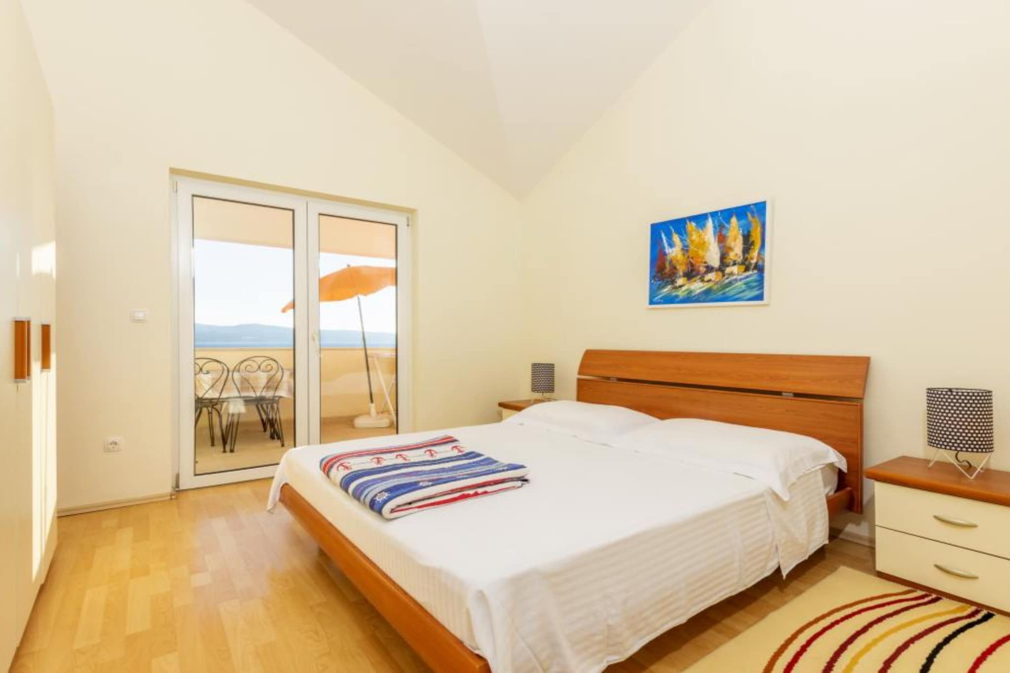 Apartments Radevenjić - Premium Two Bedroom Apartment with Sea View and Terrace - Slaapkamer
