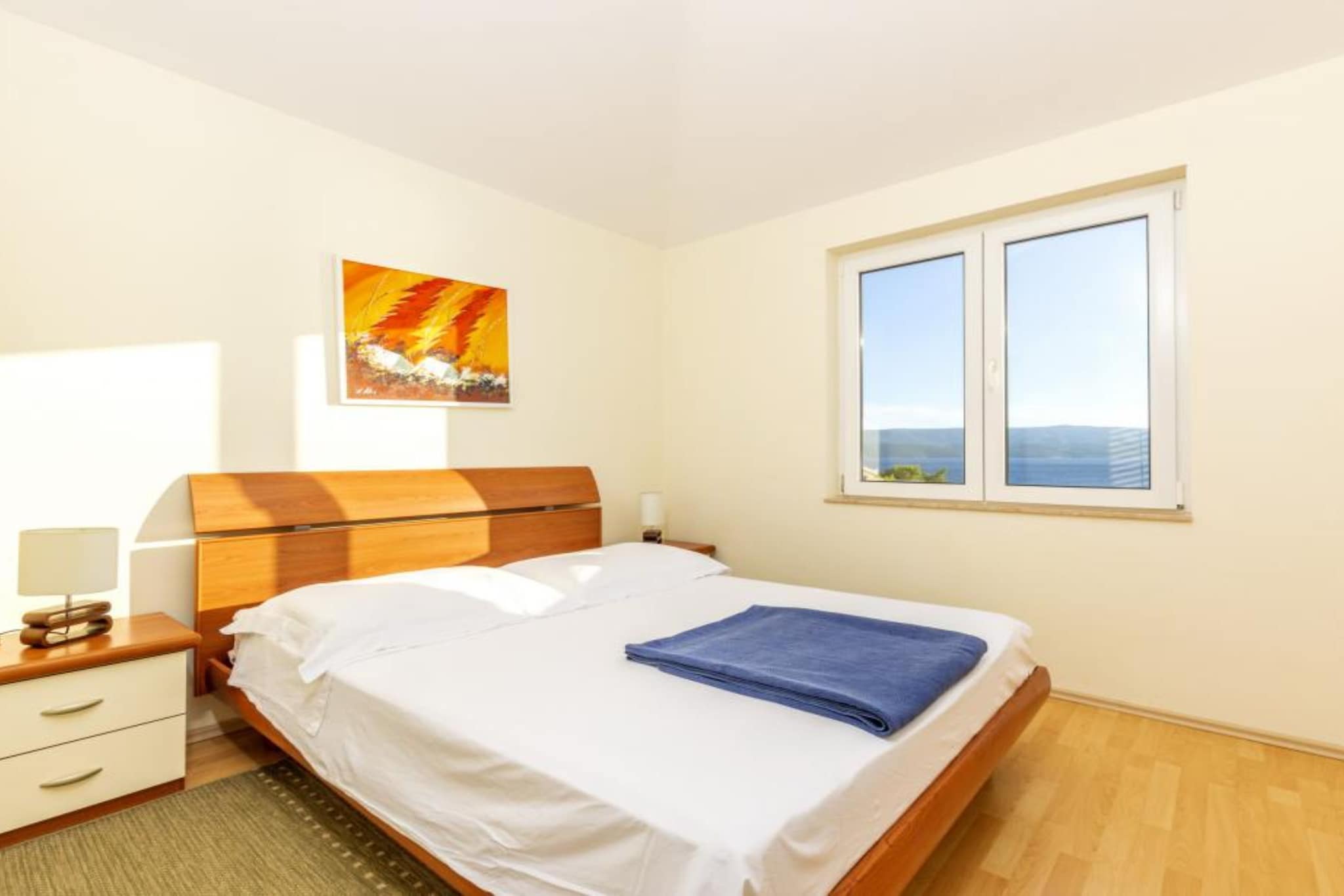 Apartments Radevenjić - Premium Two Bedroom Apartment with Sea View and Terrace - Slaapkamer
