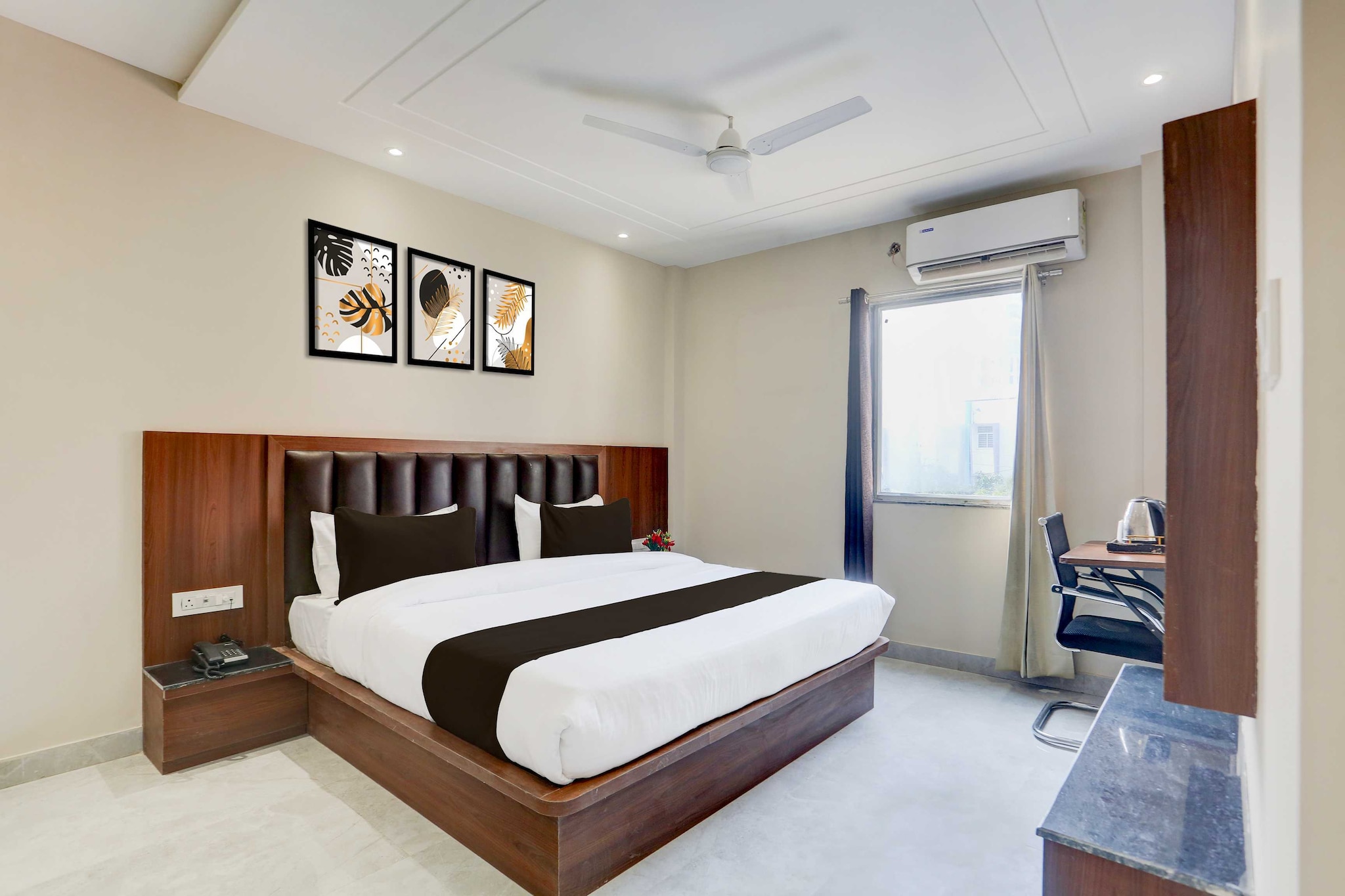 Enjoy a comfortable and hassle-free experience at our thoughtfully designed property. Each room is equipped with modern amenities, cozy bedding, and elegant decor to make you feel right at home. Located conveniently with easy access to public transport and major attractions, it's perfect for both business and leisure travelers. Cleanliness and guest comfort are our top priorities, and our team is available 24/7 to assist you throughout your stay.
Unmarried couples are warmly welcome at this property.
Guests with local ID proof are warmly welcome.
Foreign guests are welcome and allowed to stay at this property without any restrictions
Early Check-In Policy: A full day’s room rate will be charged for check-ins before 6:00 AM. Complimentary early check-in is available between 6:00 AM and 10:00 AM, subject to room availability.