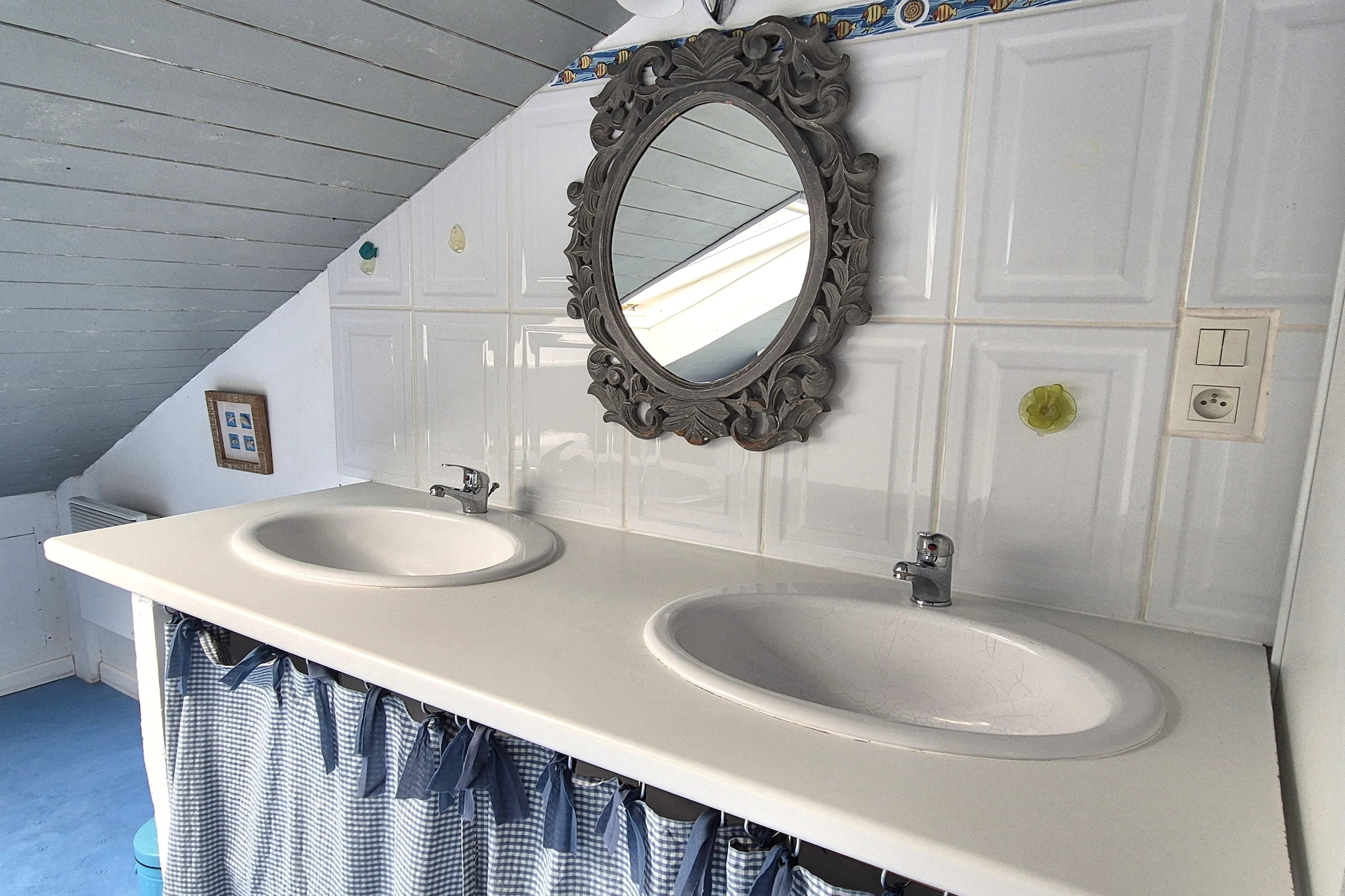 Charmante maison de vacances à 150 m de la plage - Badkamer
