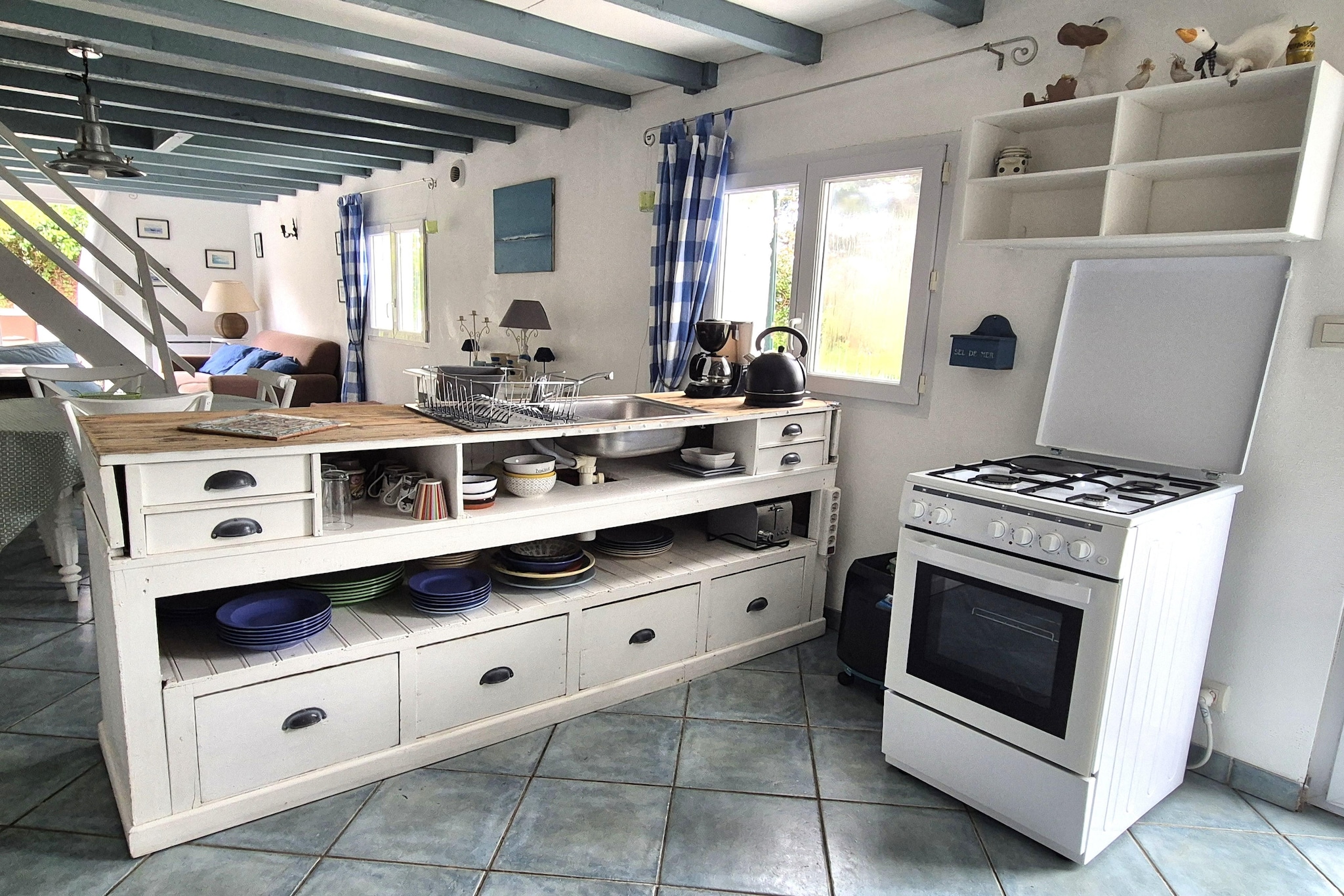 Charmante maison de vacances à 150 m de la plage - Keuken